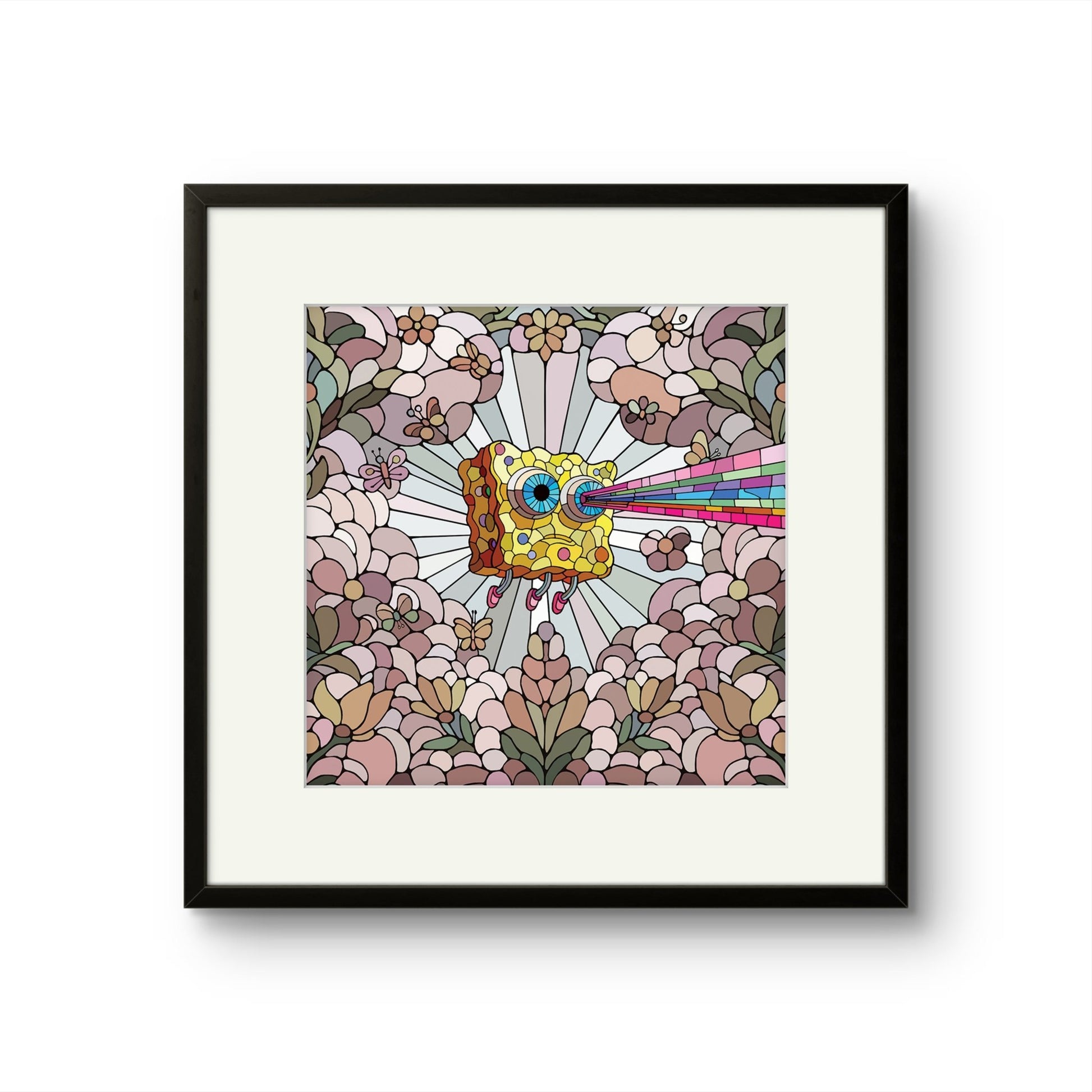 Bilde av Ronny Bank "Lost Again" 15X15cm laget av Ronny Bank, popart kunst fra Galleri2b