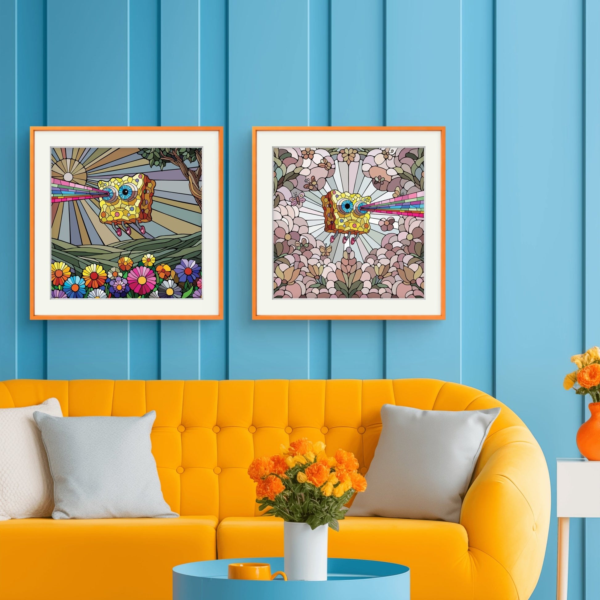 Bilde av Ronny Bank "Lost Again" 15X15cm laget av Ronny Bank, popart kunst fra Galleri2b