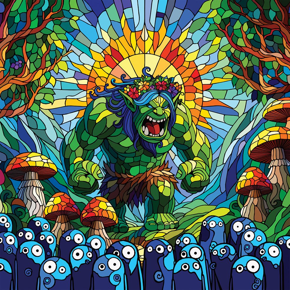 Bilde av Ronny Bank "My little helpers" 50X50 cm laget av Ronny Bank, popart kunst fra Galleri2b