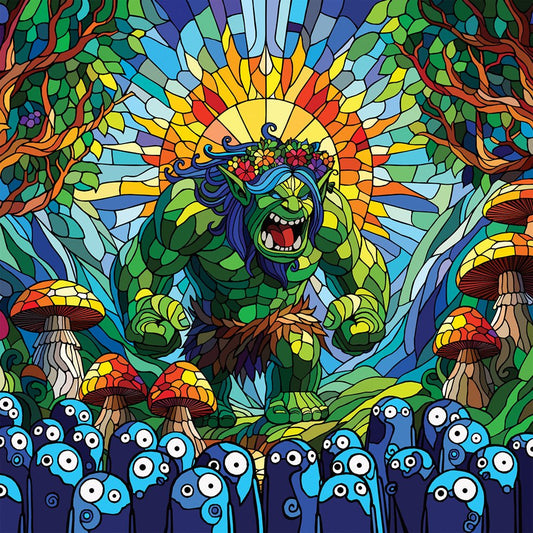 Bilde av Ronny Bank "My little helpers" 50X50 cm laget av Ronny Bank, popart kunst fra Galleri2b