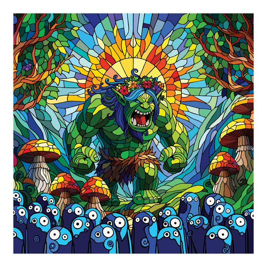 Bilde av Ronny Bank "My little helpers" 90X90 cm laget av Ronny Bank, popart kunst fra Galleri2b