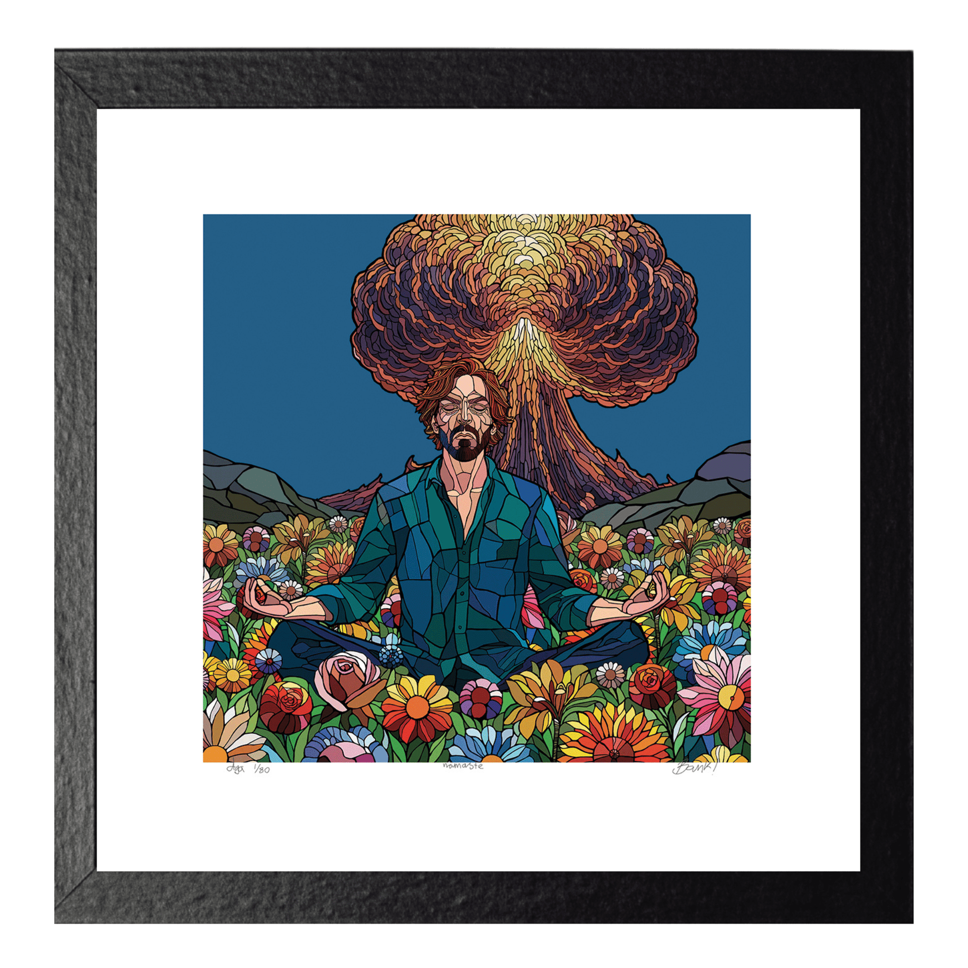 Bilde av Ronny Bank - "Namaste" - 2025 edition laget av Ronny Bank, popart kunst fra Galleri2b