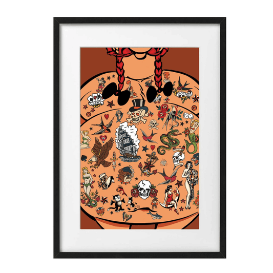 Bilde av Ronny Bank "No Regrets" NYHET laget av Ronny Bank, popart kunst fra Galleri2b