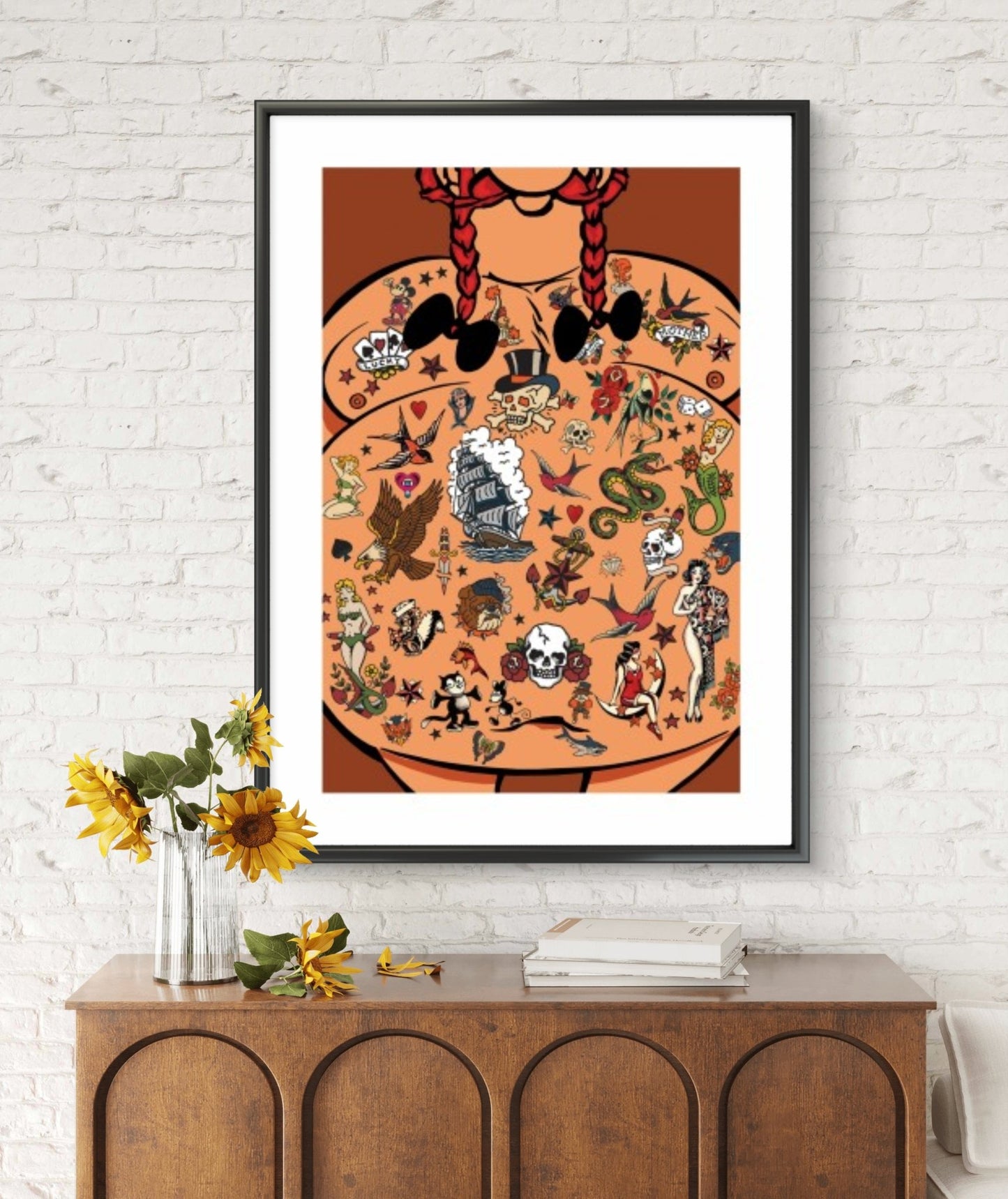 Bilde av Ronny Bank "No Regrets" NYHET laget av Ronny Bank, popart kunst fra Galleri2b