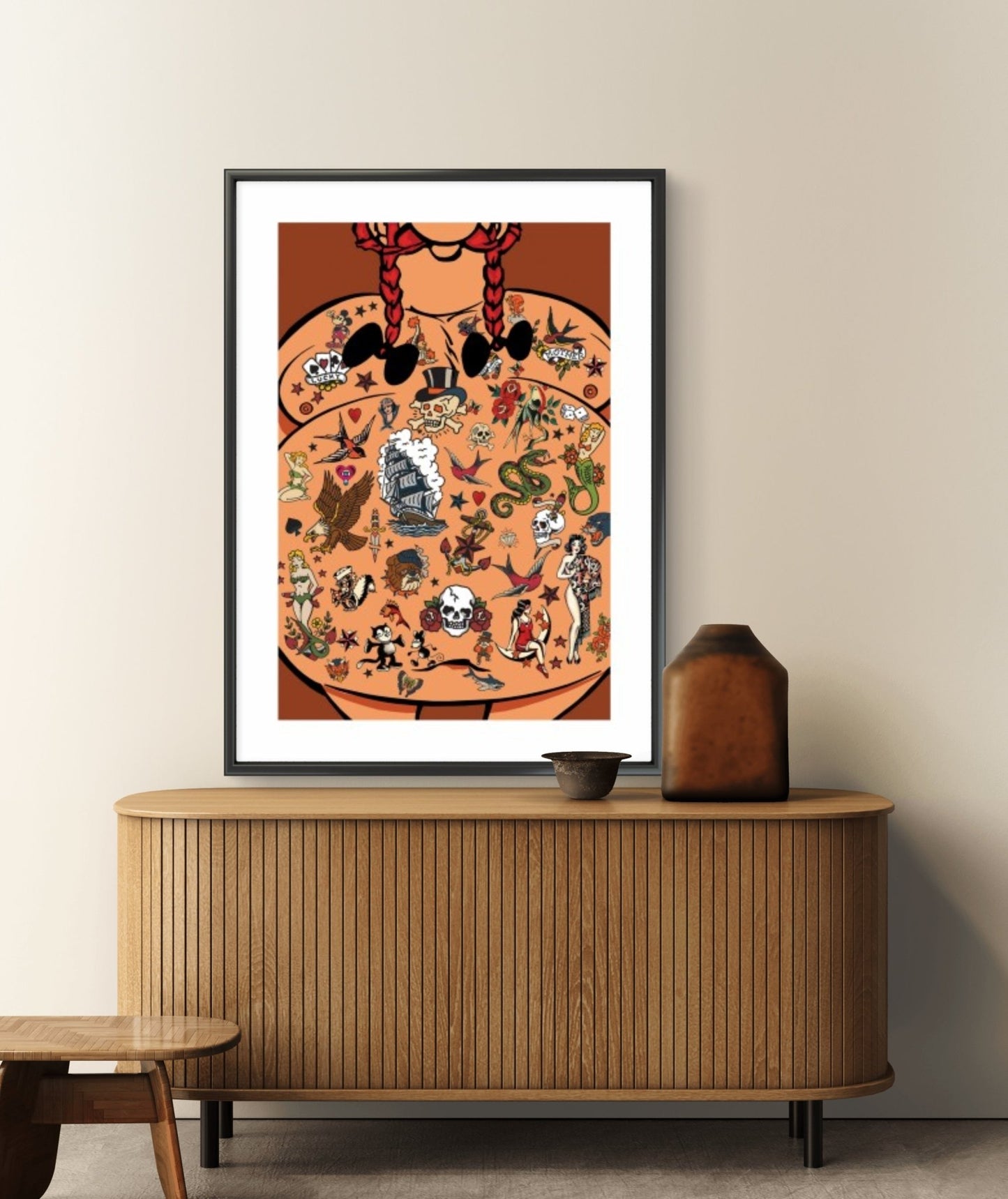 Bilde av Ronny Bank "No Regrets" NYHET laget av Ronny Bank, popart kunst fra Galleri2b