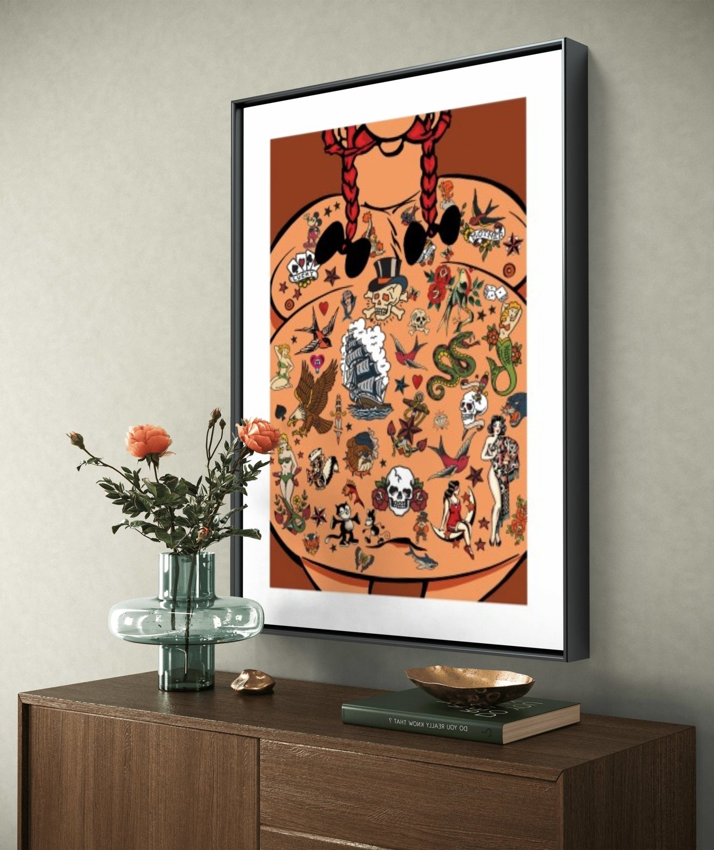 Bilde av Ronny Bank "No Regrets" NYHET laget av Ronny Bank, popart kunst fra Galleri2b