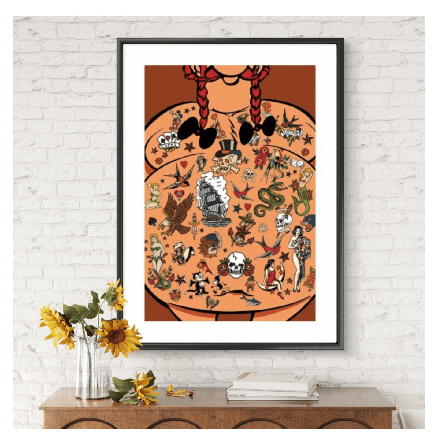 Bilde av Ronny Bank "No Regrets" NYHET laget av Ronny Bank, popart kunst fra Galleri2b