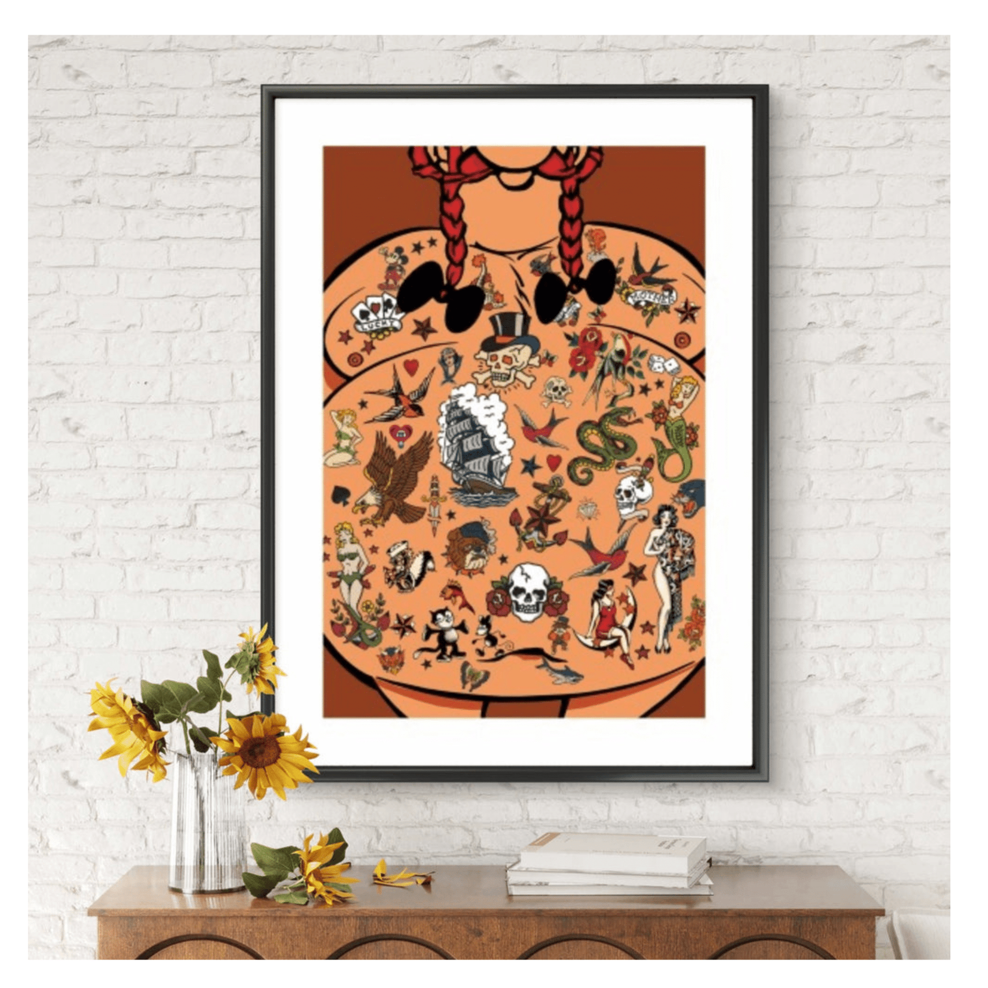 Bilde av Ronny Bank "No Regrets" NYHET laget av Ronny Bank, popart kunst fra Galleri2b