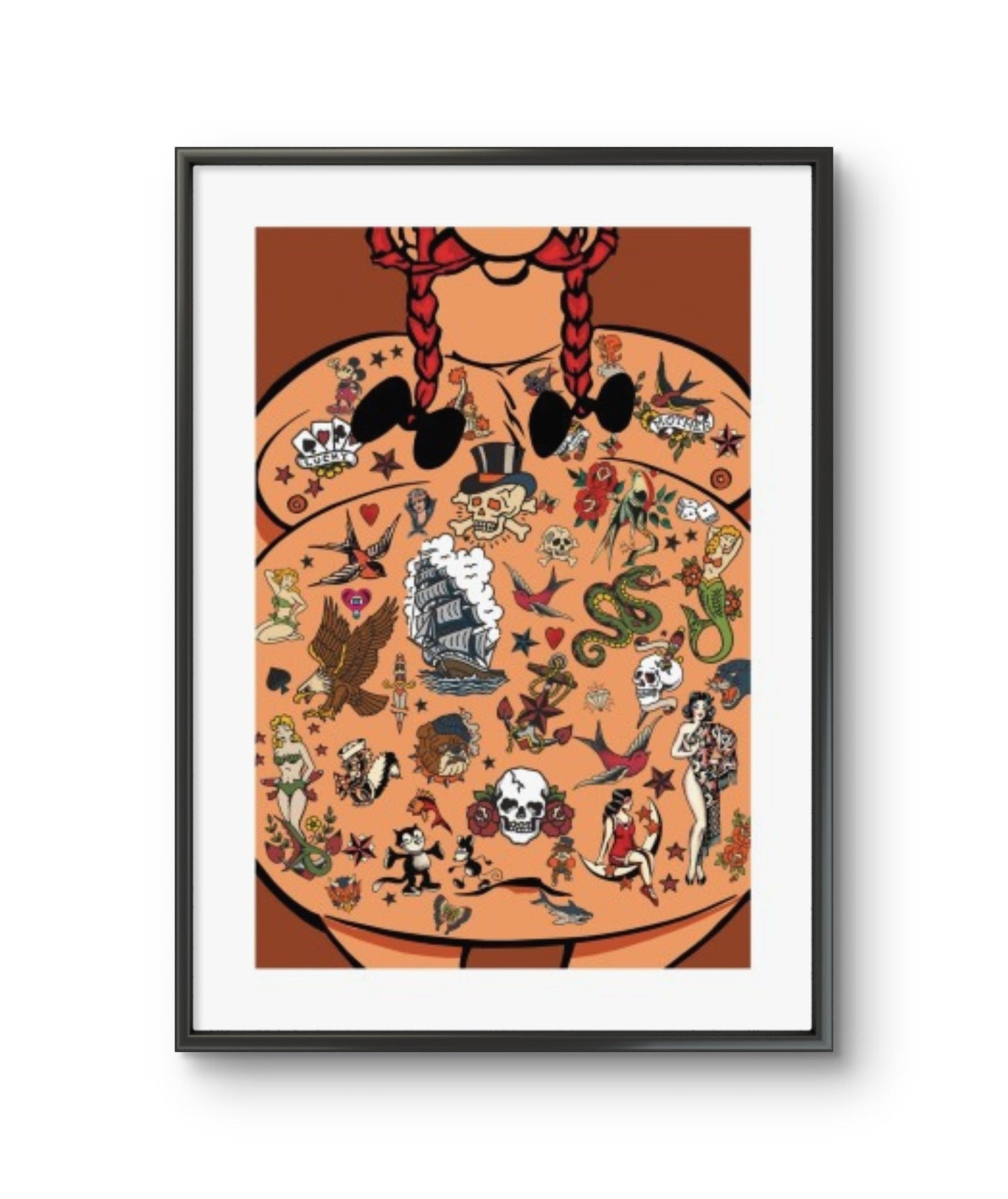 Bilde av Ronny Bank "No Regrets" NYHET laget av Ronny Bank, popart kunst fra Galleri2b