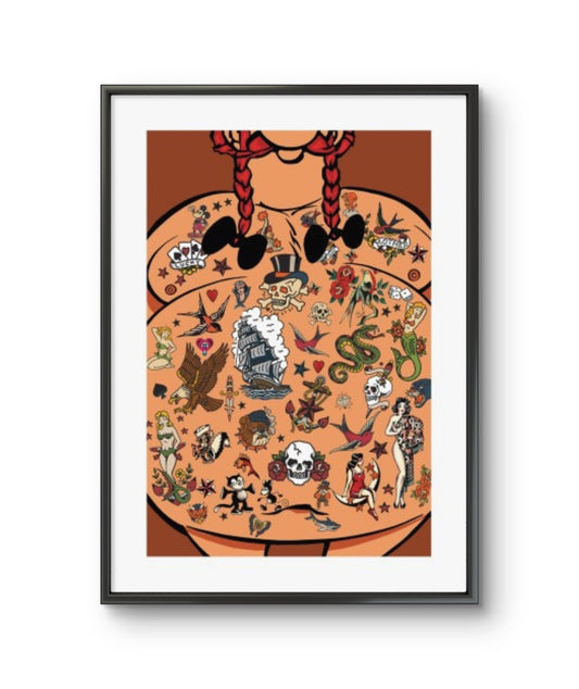 Bilde av Ronny Bank "No Regrets" NYHET laget av Ronny Bank, popart kunst fra Galleri2b