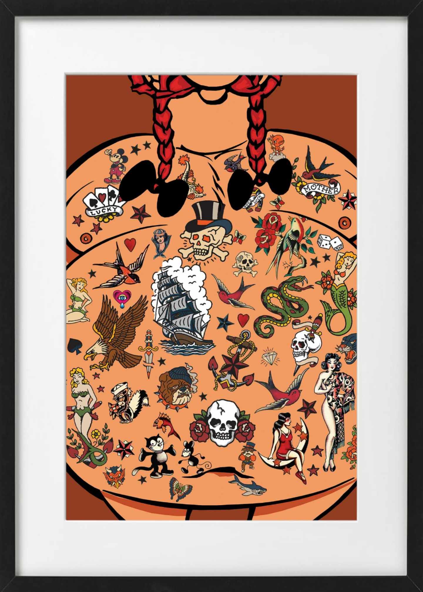 Bilde av Ronny Bank "No Regrets" NYHET laget av Ronny Bank, popart kunst fra Galleri2b