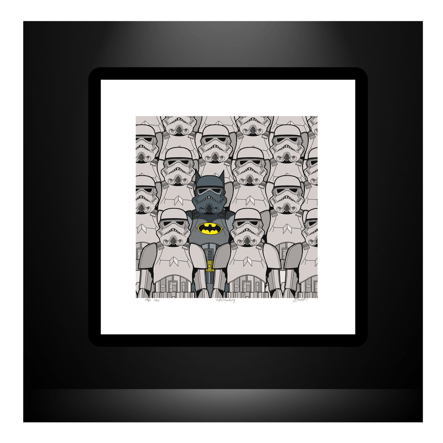 Bilde av Ronny Bank - "Outstanding" - 2025 edition laget av Ronny Bank, popart kunst fra Galleri2b