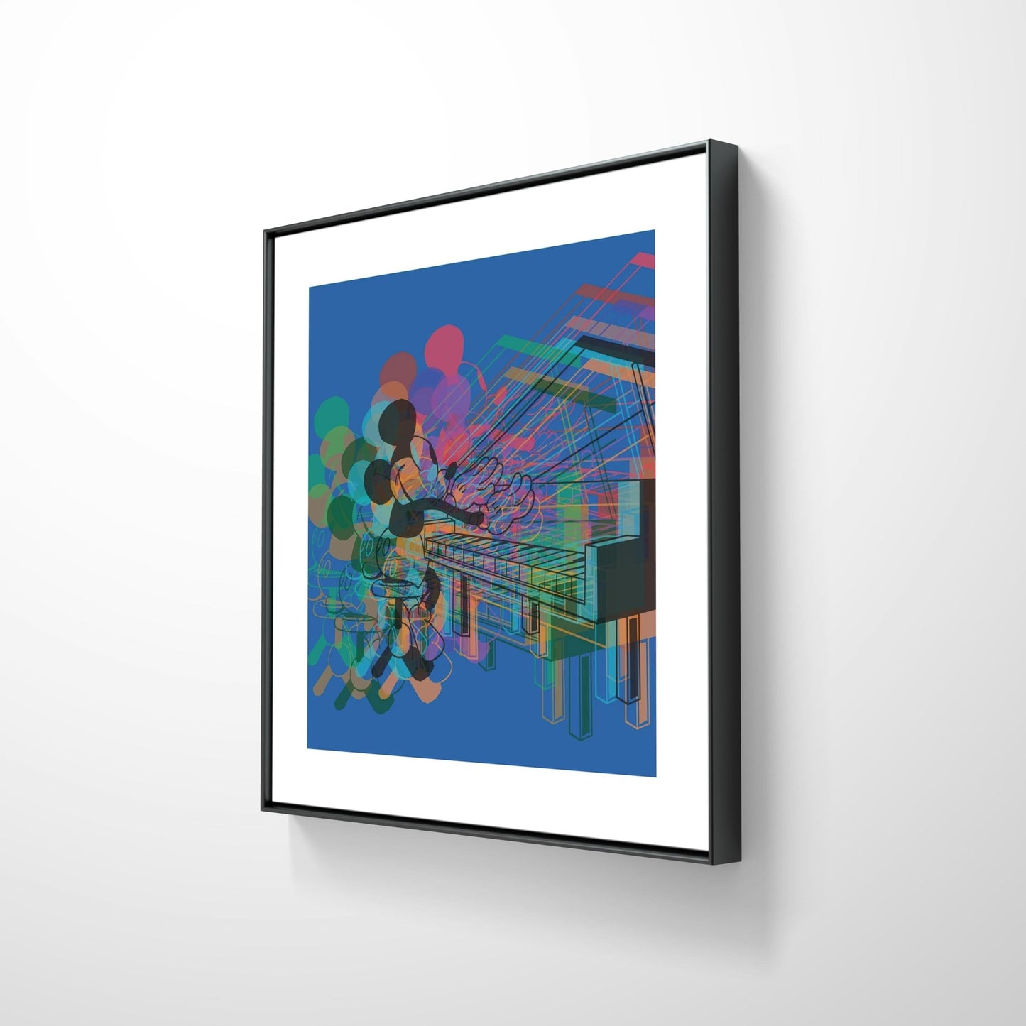 Bilde av Ronny Bank "Piano" laget av Ronny Bank, popart kunst fra Galleri2b