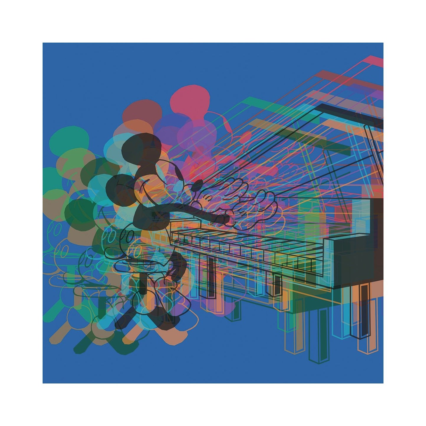 Bilde av Ronny Bank "Piano" laget av Ronny Bank, popart kunst fra Galleri2b