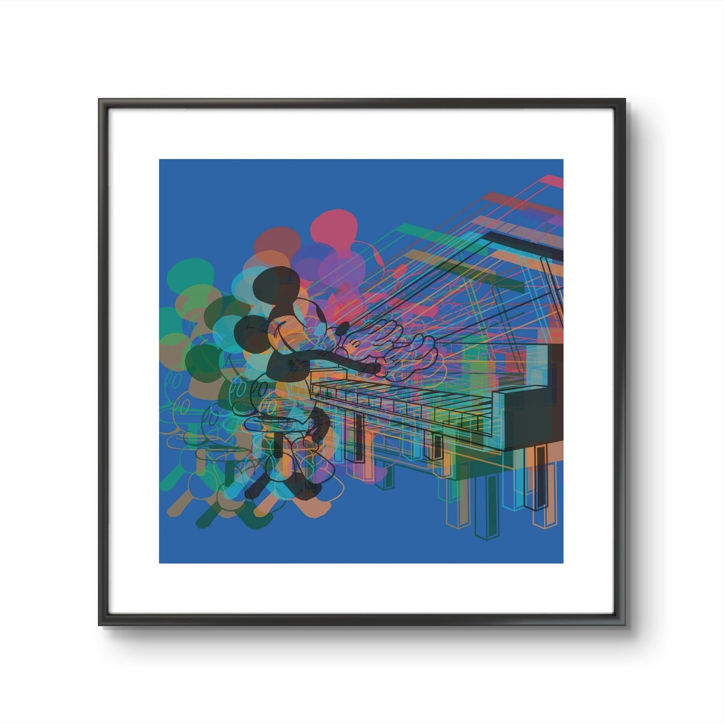 Bilde av Ronny Bank "Piano" laget av Ronny Bank, popart kunst fra Galleri2b