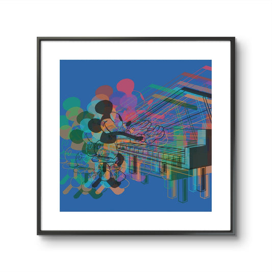 Bilde av Ronny Bank "Piano" laget av Ronny Bank, popart kunst fra Galleri2b