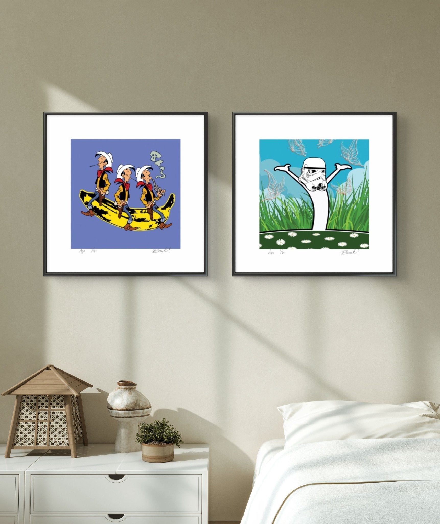 Bilde av Ronny Bank "Pur lykke" laget av Ronny Bank, popart kunst fra Galleri2b