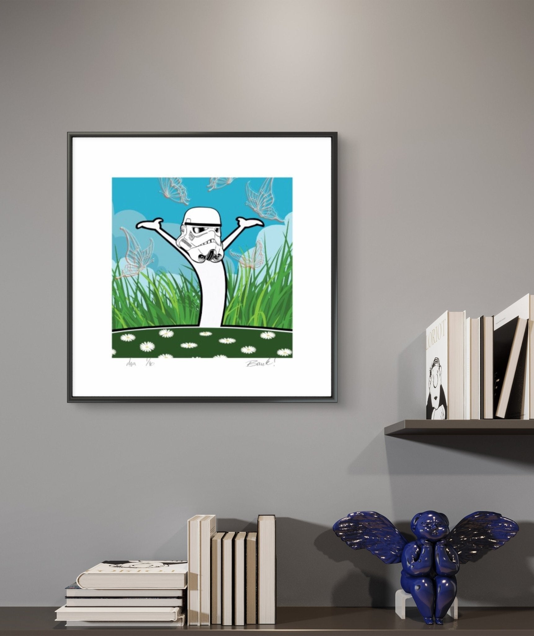 Bilde av Ronny Bank "Pur lykke" laget av Ronny Bank, popart kunst fra Galleri2b