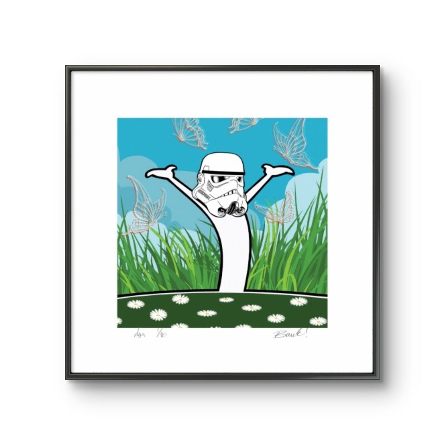 Bilde av Ronny Bank "Pur lykke" laget av Ronny Bank, popart kunst fra Galleri2b