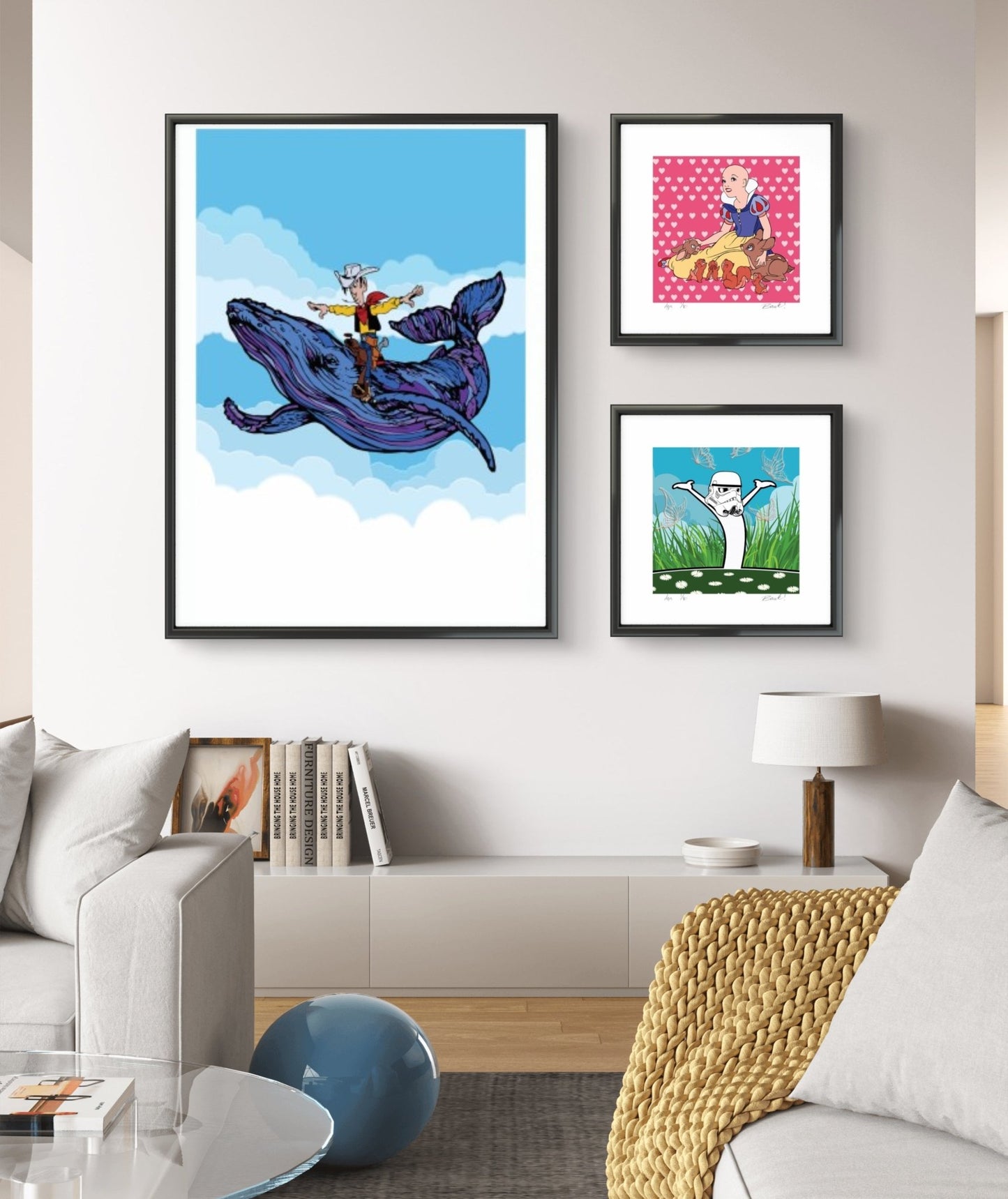 Bilde av Ronny Bank "Pur lykke" laget av Ronny Bank, popart kunst fra Galleri2b