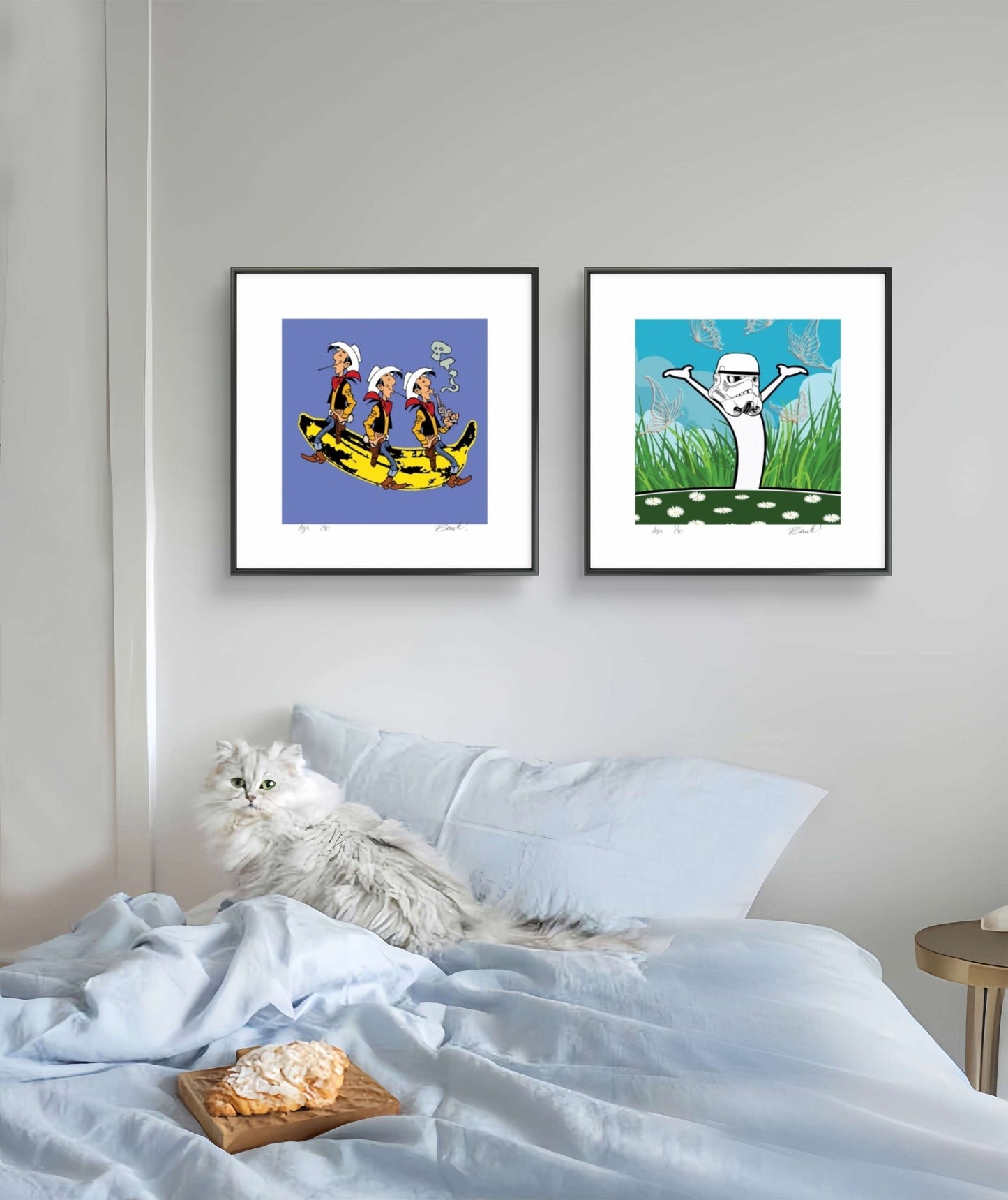 Bilde av Ronny Bank "Pur lykke" laget av Ronny Bank, popart kunst fra Galleri2b