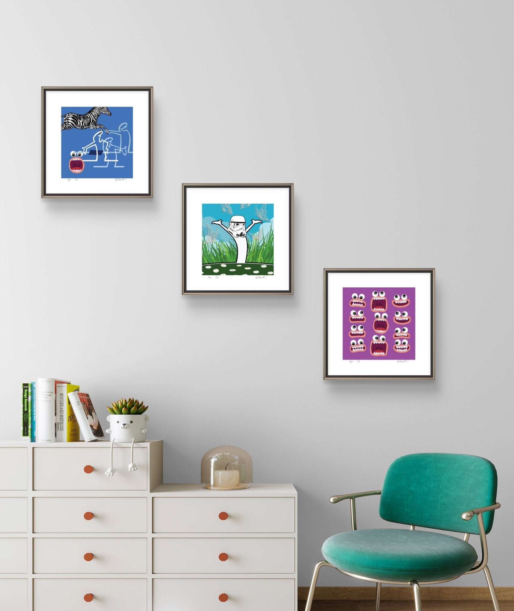 Bilde av Ronny Bank "Pur lykke" laget av Ronny Bank, popart kunst fra Galleri2b