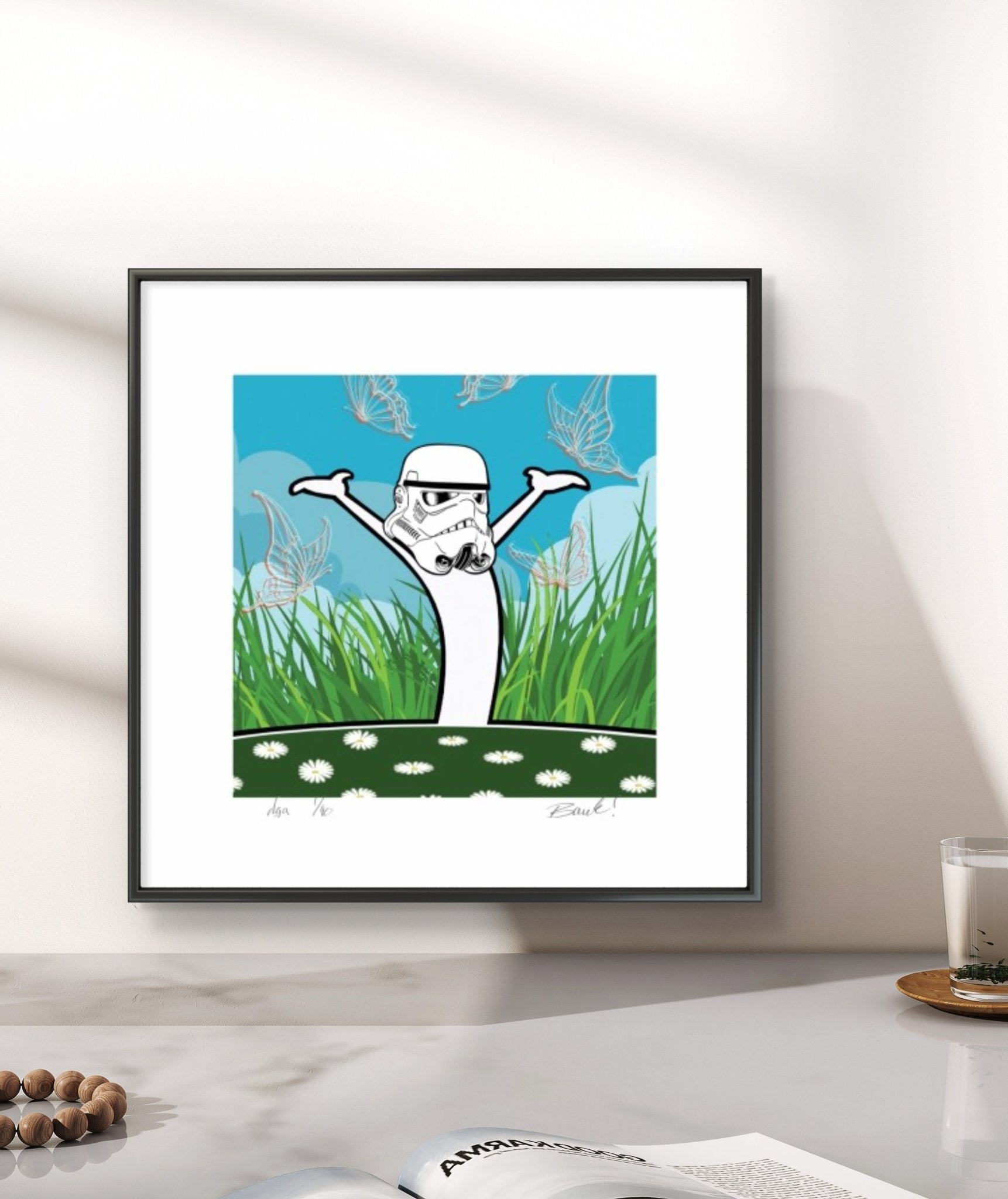 Bilde av Ronny Bank "Pur lykke" laget av Ronny Bank, popart kunst fra Galleri2b