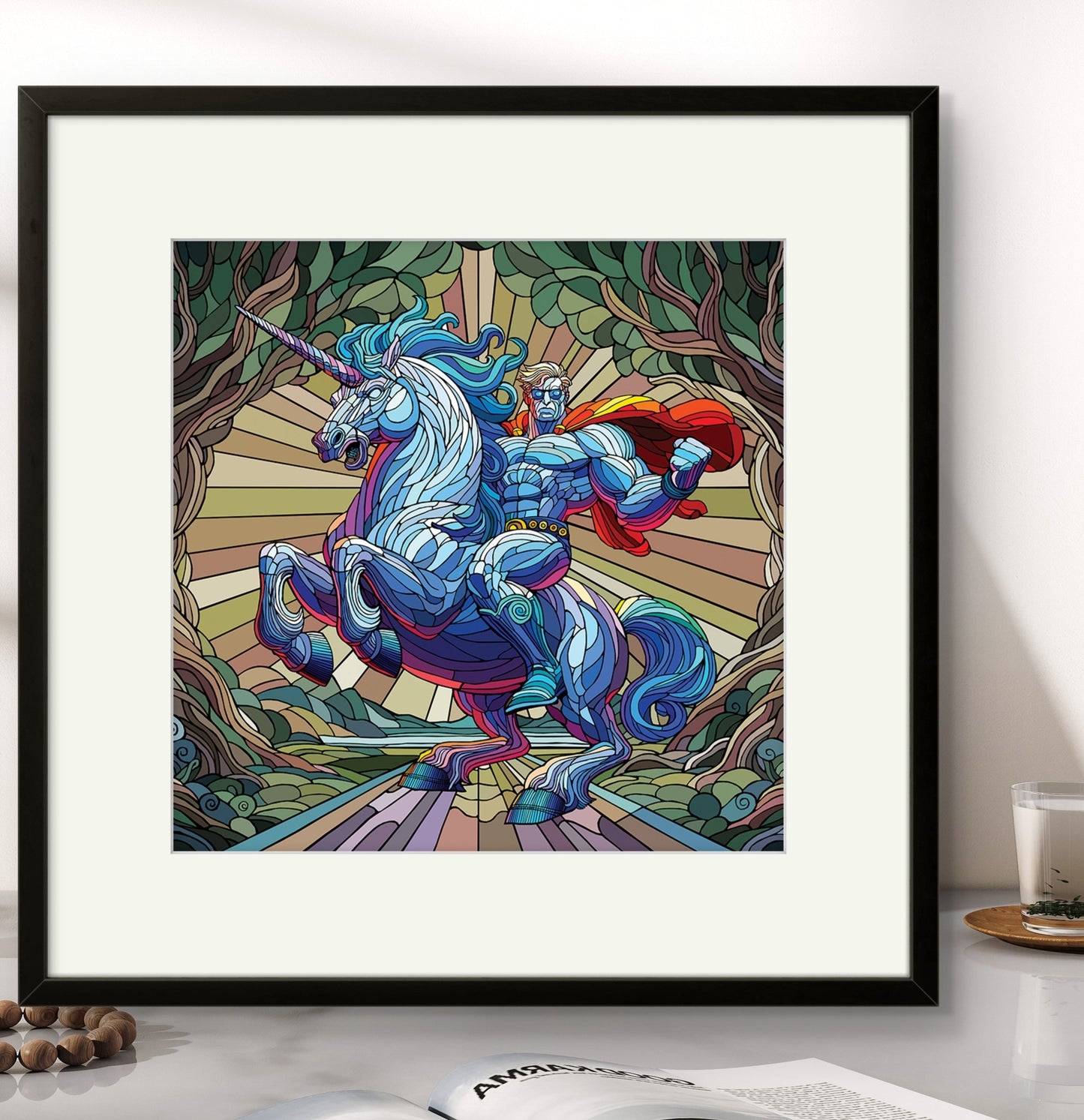 Bilde av Ronny Bank "Silverrider" 15X15cm laget av Ronny Bank, popart kunst fra Galleri2b