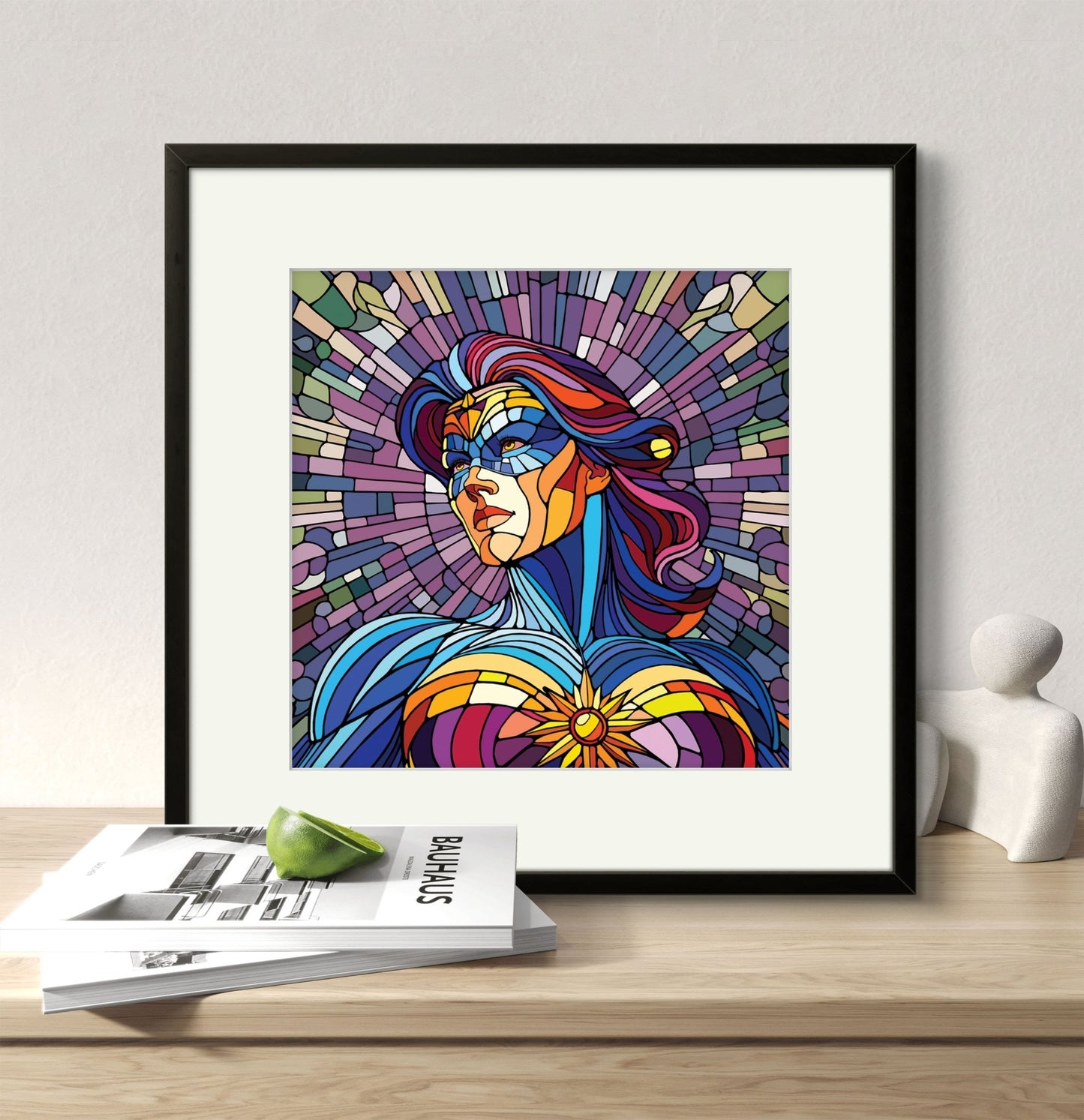 Bilde av Ronny Bank "The Strongest Sex" 15X15cm laget av Ronny Bank, popart kunst fra Galleri2b