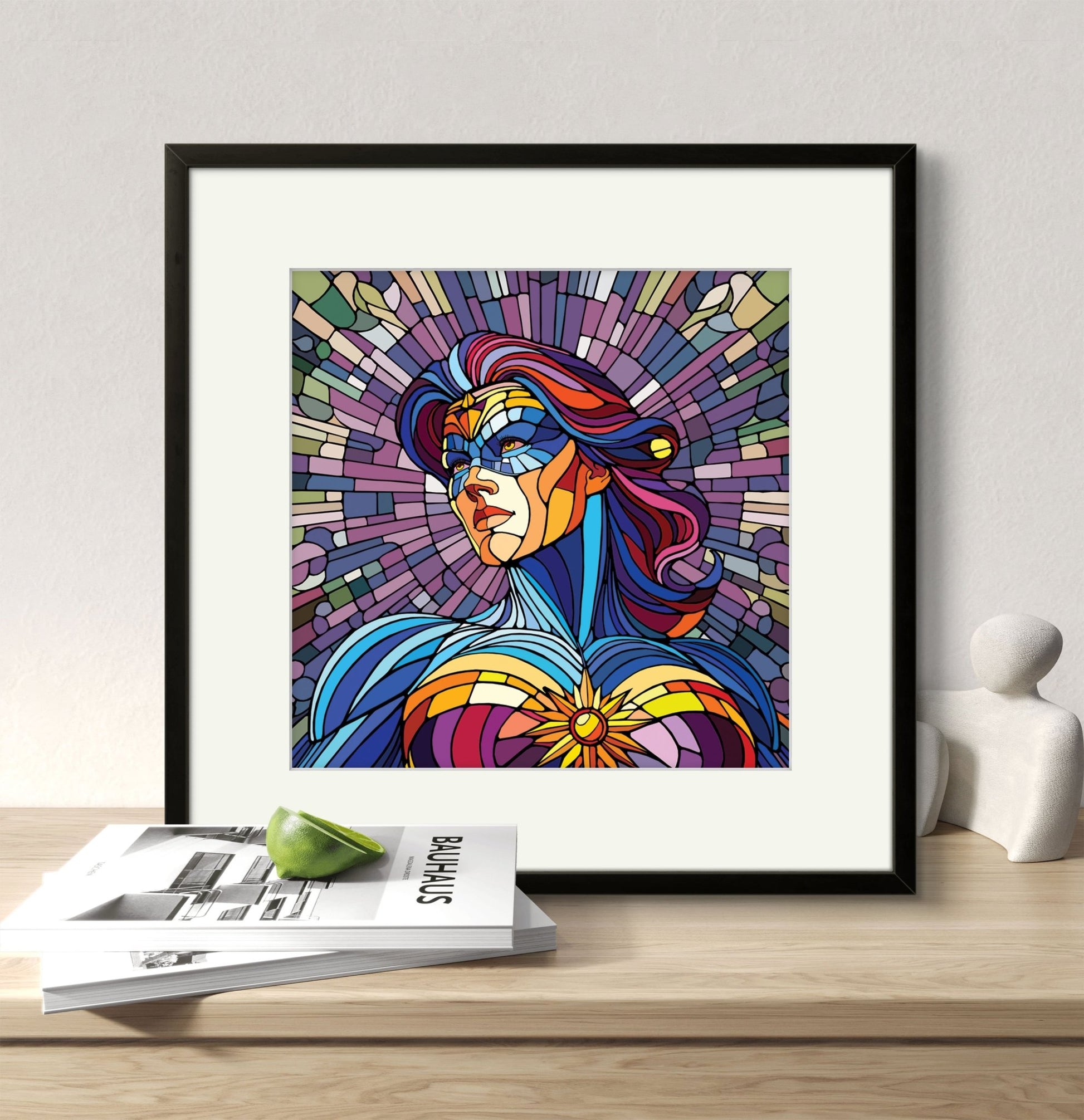 Bilde av Ronny Bank "The Strongest Sex" 15X15cm laget av Ronny Bank, popart kunst fra Galleri2b