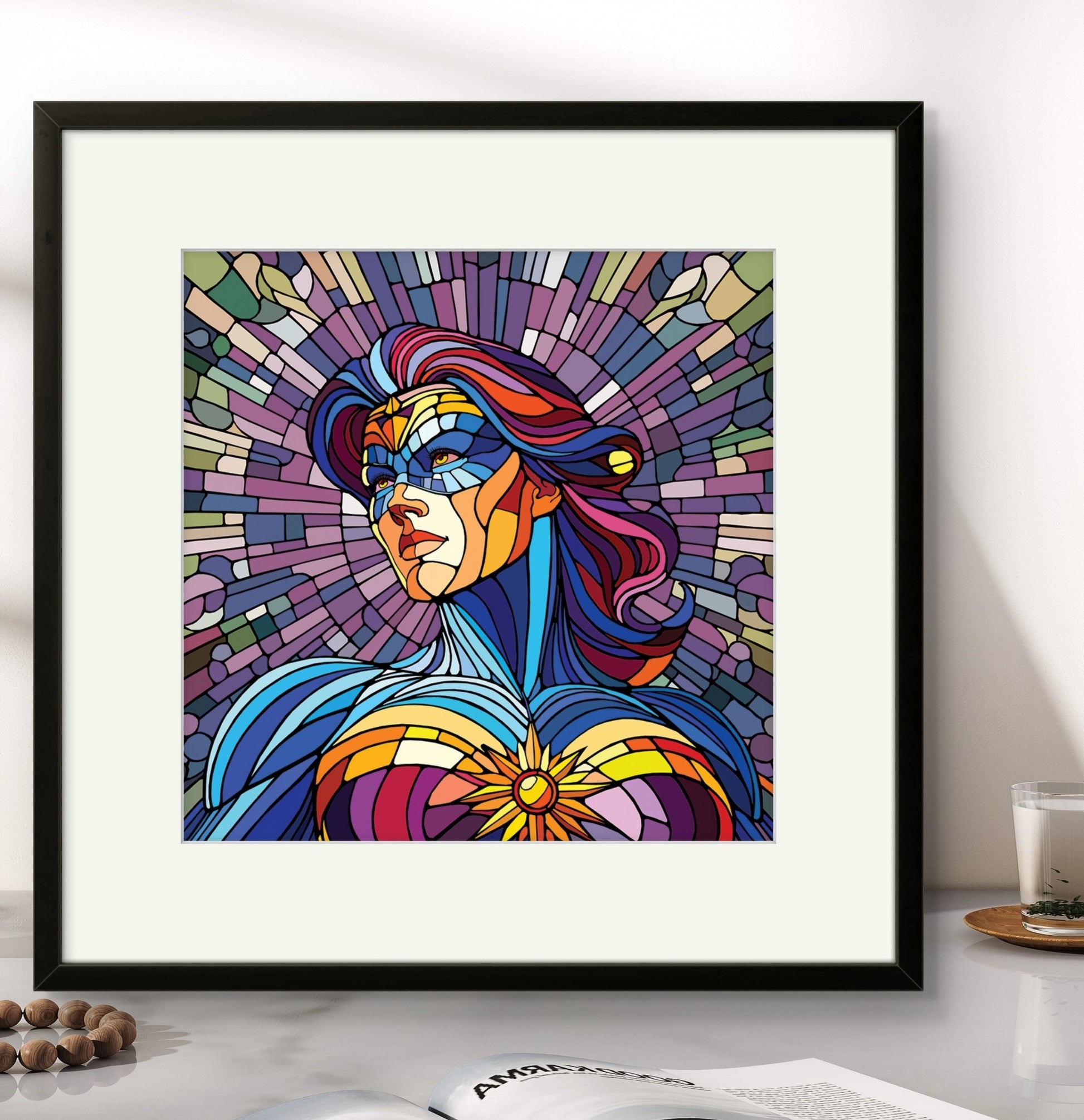 Bilde av Ronny Bank "The Strongest Sex" 15X15cm laget av Ronny Bank, popart kunst fra Galleri2b