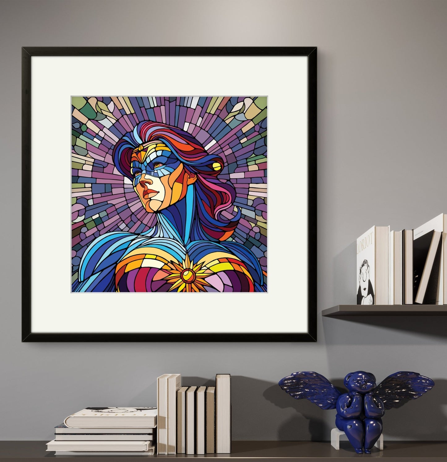 Bilde av Ronny Bank "The Strongest Sex" 15X15cm laget av Ronny Bank, popart kunst fra Galleri2b