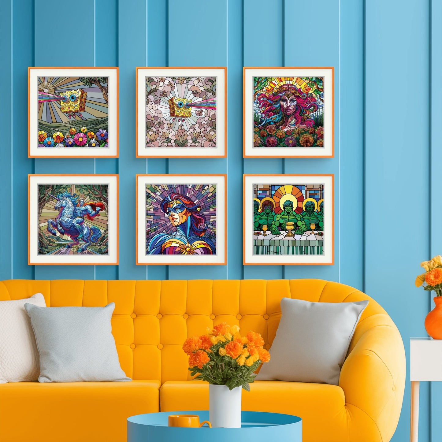 Bilde av Ronny Bank "The Strongest Sex" 15X15cm laget av Ronny Bank, popart kunst fra Galleri2b