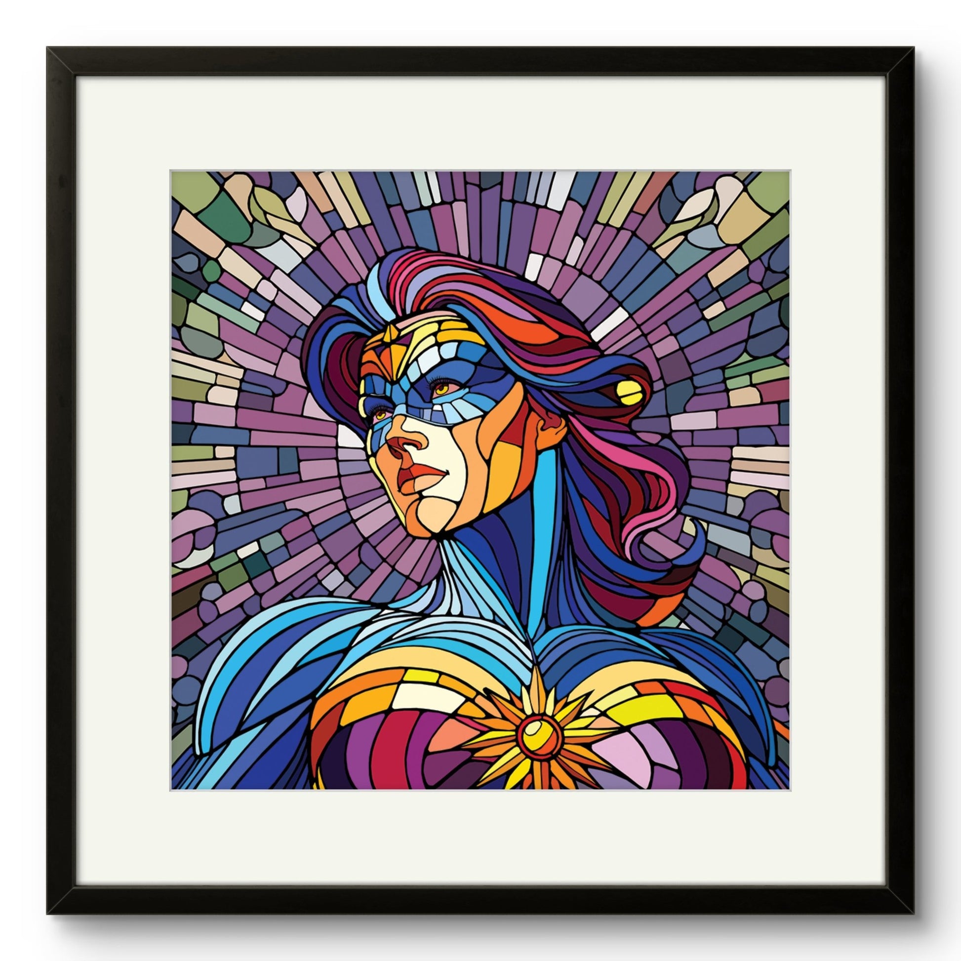 Bilde av Ronny Bank "The Strongest Sex" 15X15cm laget av Ronny Bank, popart kunst fra Galleri2b