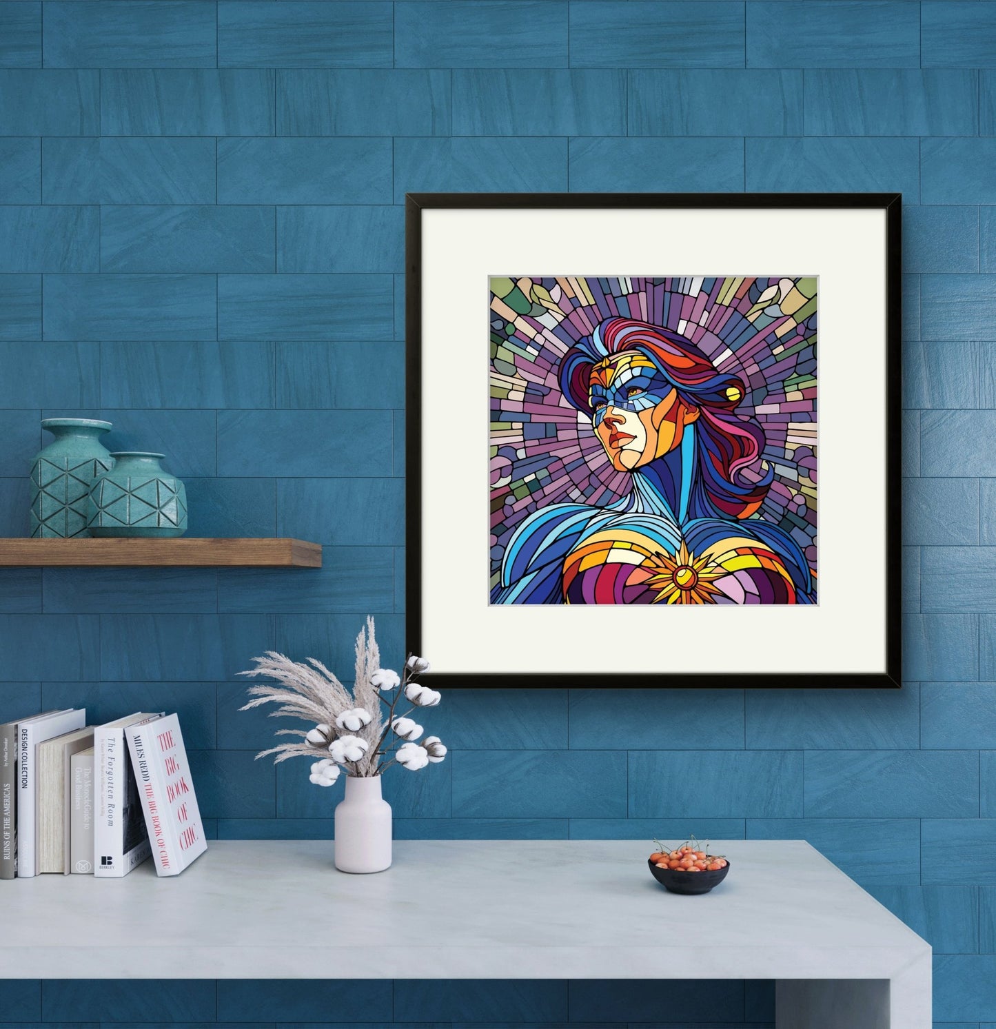 Bilde av Ronny Bank "The Strongest Sex" 15X15cm laget av Ronny Bank, popart kunst fra Galleri2b