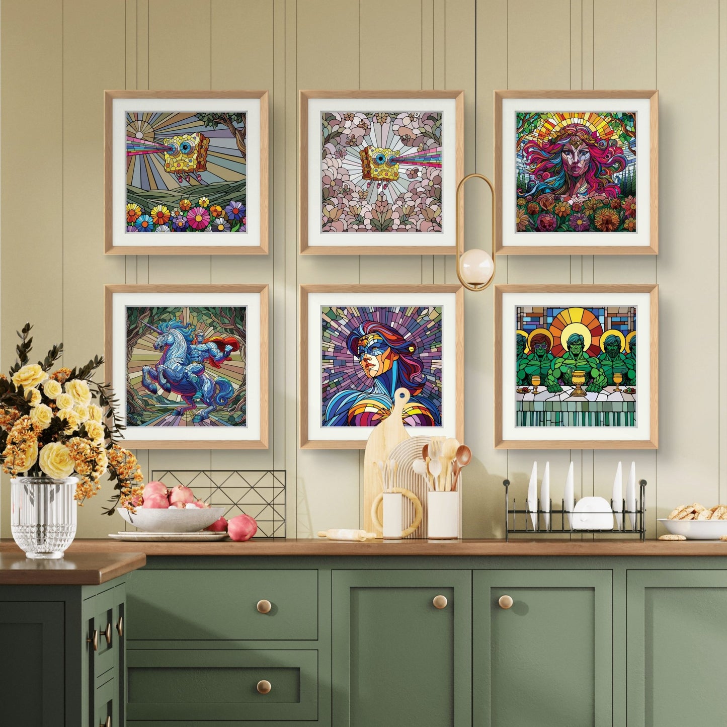 Bilde av Ronny Bank "The Strongest Sex" 15X15cm laget av Ronny Bank, popart kunst fra Galleri2b