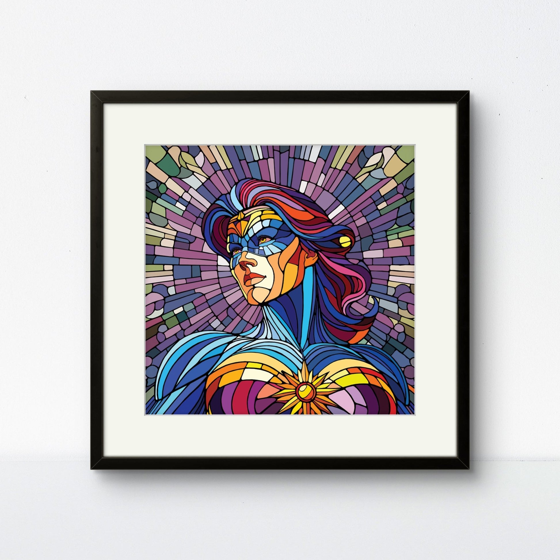 Bilde av Ronny Bank "The Strongest Sex" 15X15cm laget av Ronny Bank, popart kunst fra Galleri2b