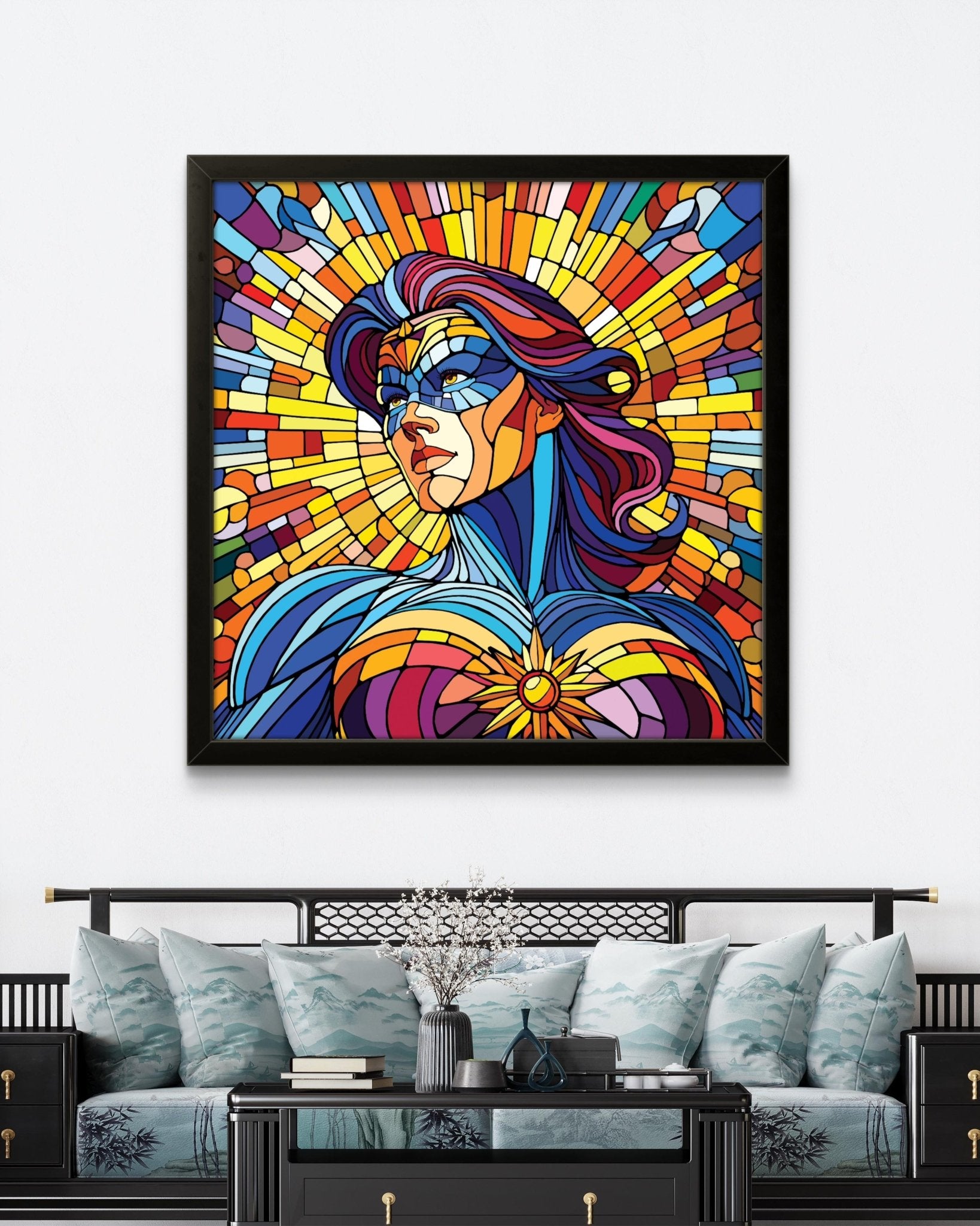 Bilde av Ronny Bank "The Strongest Sex" 90X90cm laget av Ronny Bank, popart kunst fra Galleri2b