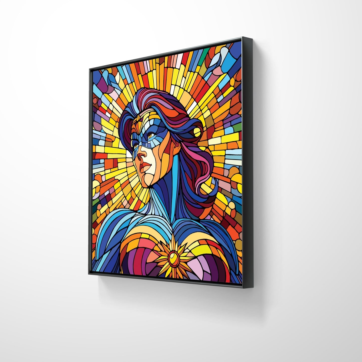 Bilde av Ronny Bank "The Strongest Sex" 90X90cm laget av Ronny Bank, popart kunst fra Galleri2b