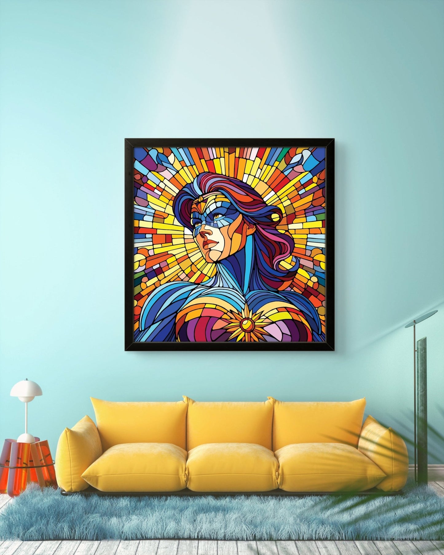 Bilde av Ronny Bank "The Strongest Sex" 90X90cm laget av Ronny Bank, popart kunst fra Galleri2b