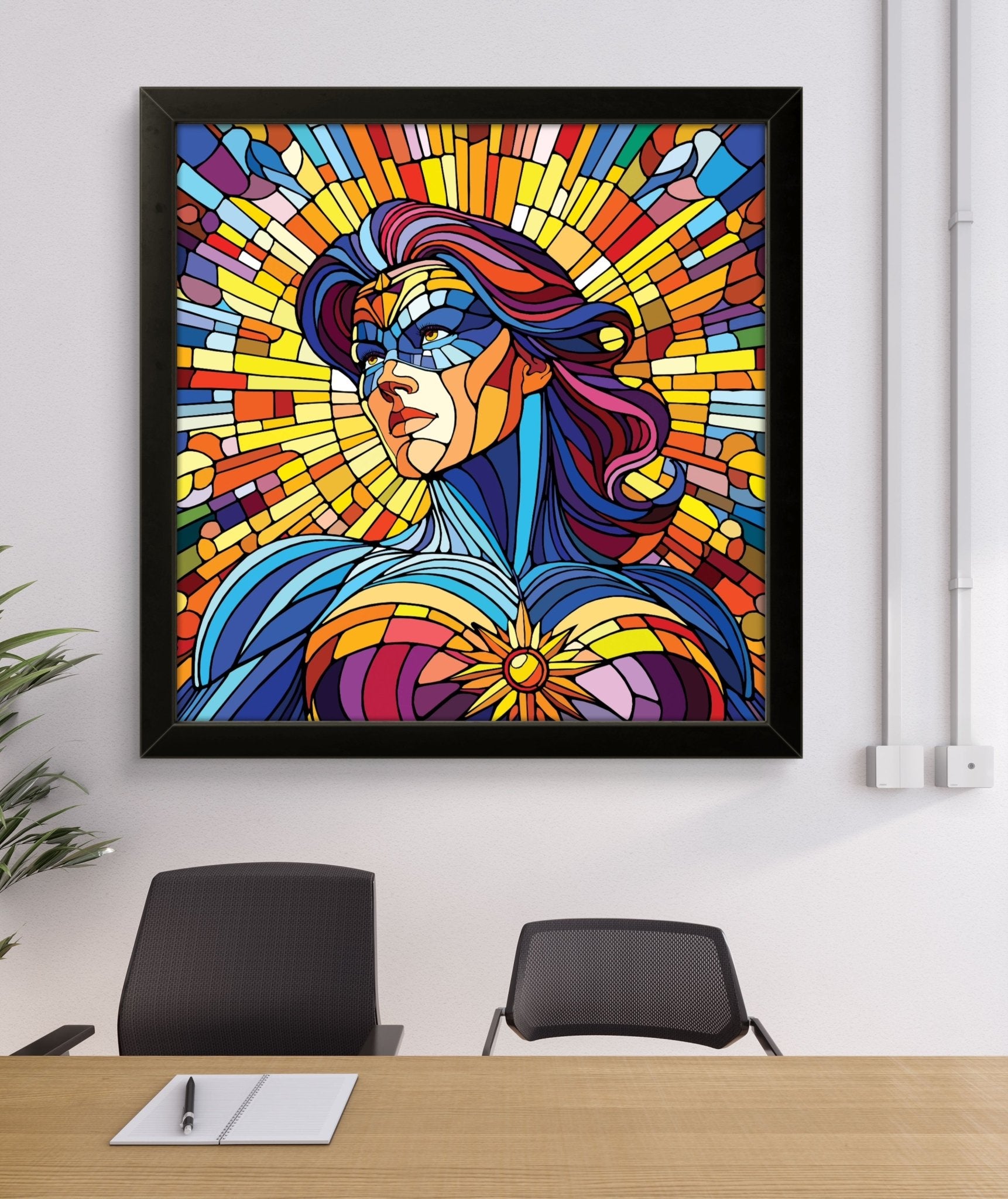 Bilde av Ronny Bank "The Strongest Sex" 90X90cm laget av Ronny Bank, popart kunst fra Galleri2b