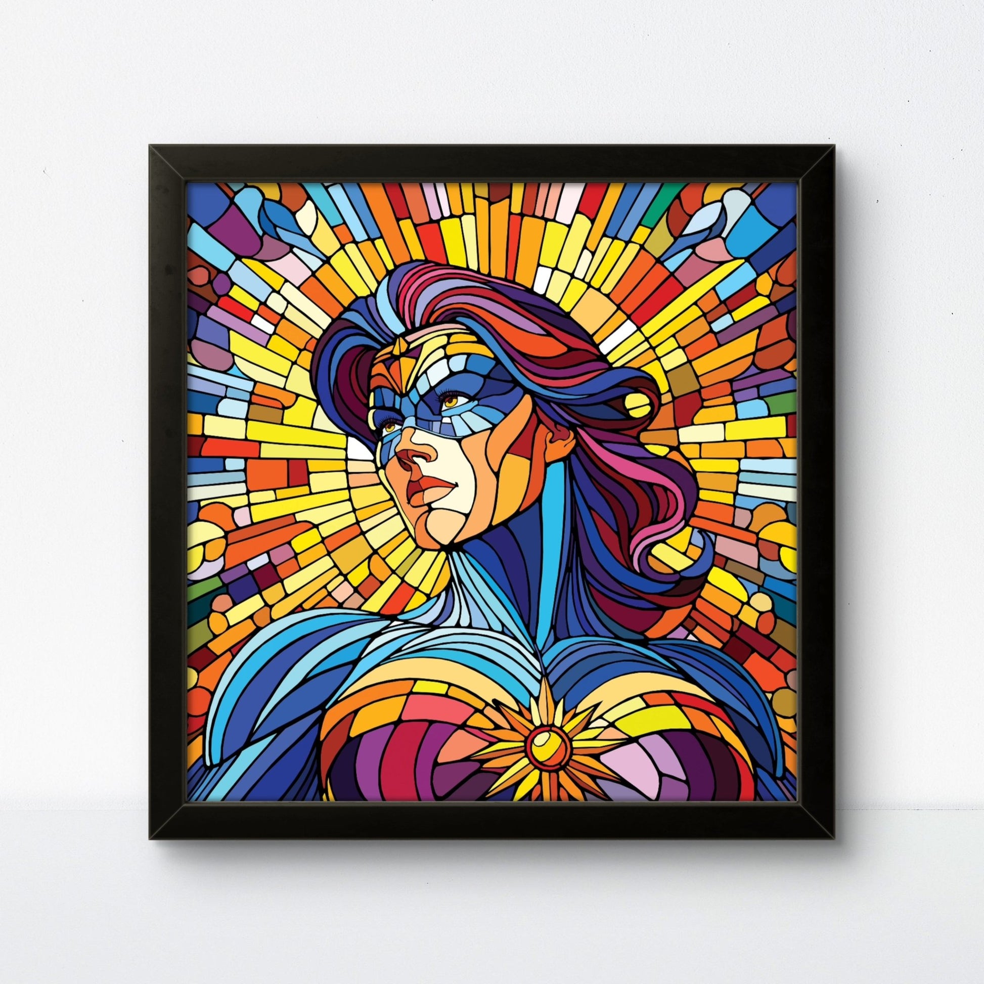 Bilde av Ronny Bank "The Strongest Sex" 90X90cm laget av Ronny Bank, popart kunst fra Galleri2b