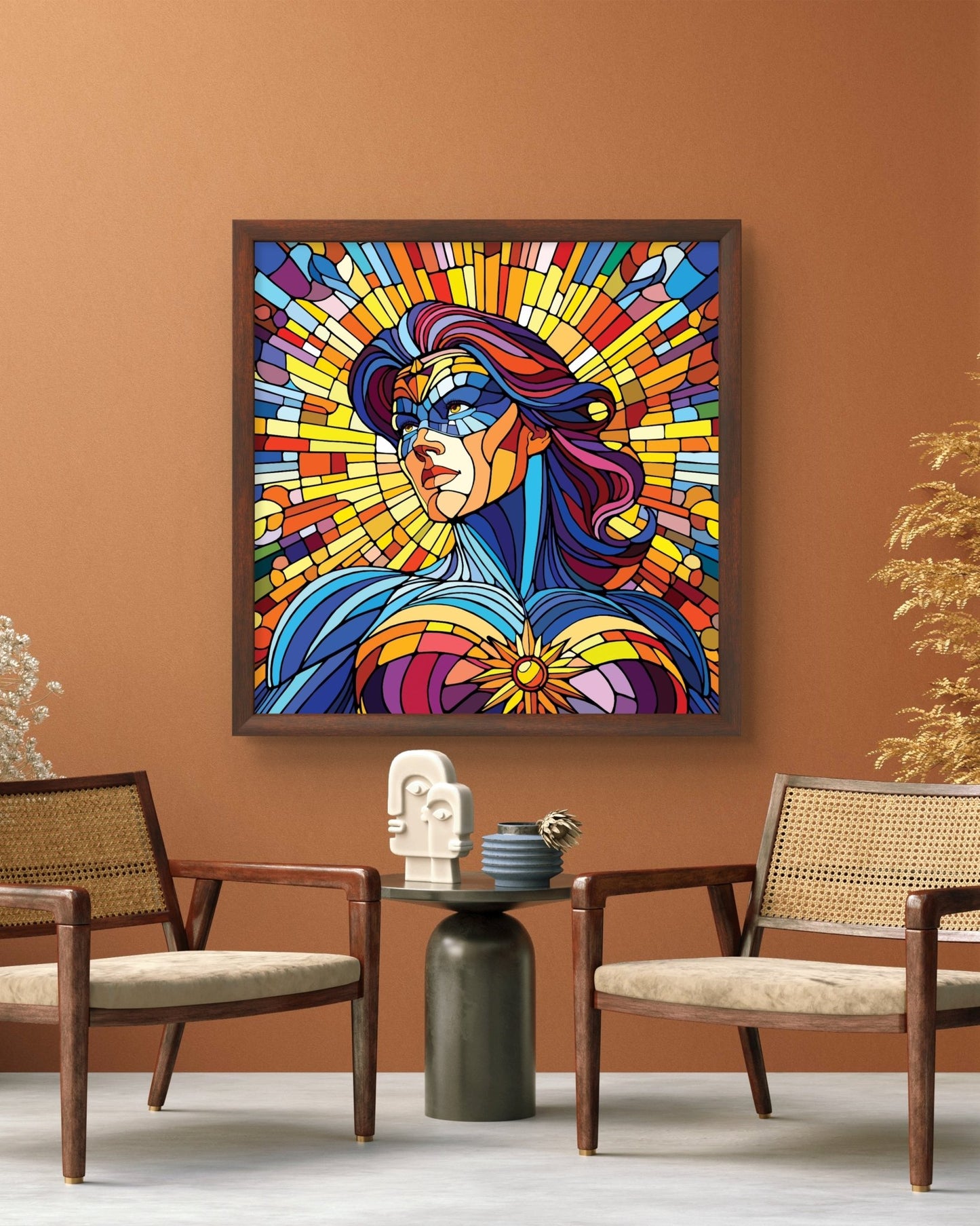 Bilde av Ronny Bank "The Strongest Sex" 90X90cm laget av Ronny Bank, popart kunst fra Galleri2b