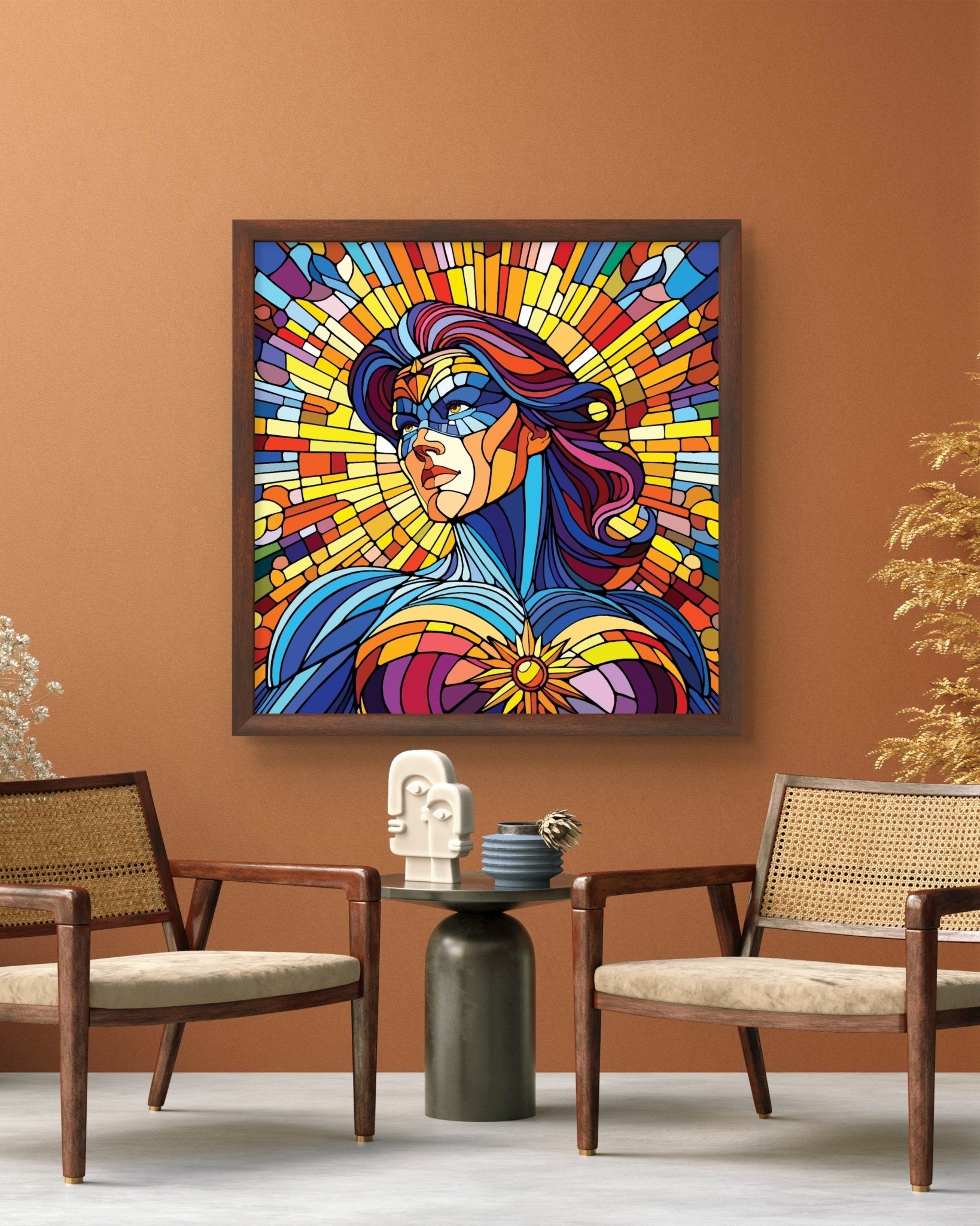 Bilde av Ronny Bank "The Strongest Sex" 90X90cm laget av Ronny Bank, popart kunst fra Galleri2b