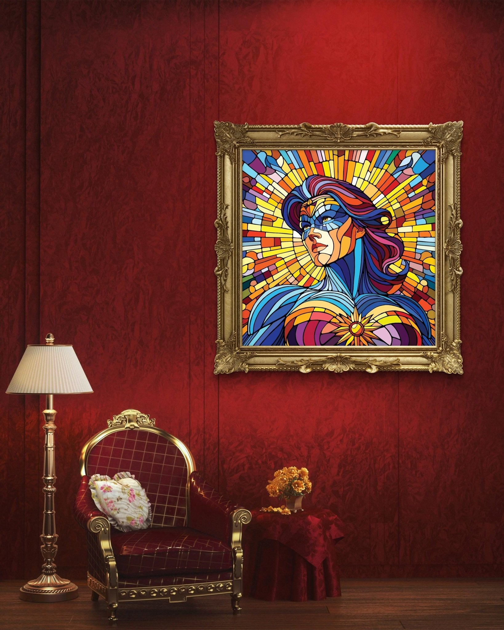 Bilde av Ronny Bank "The Strongest Sex" 90X90cm laget av Ronny Bank, popart kunst fra Galleri2b