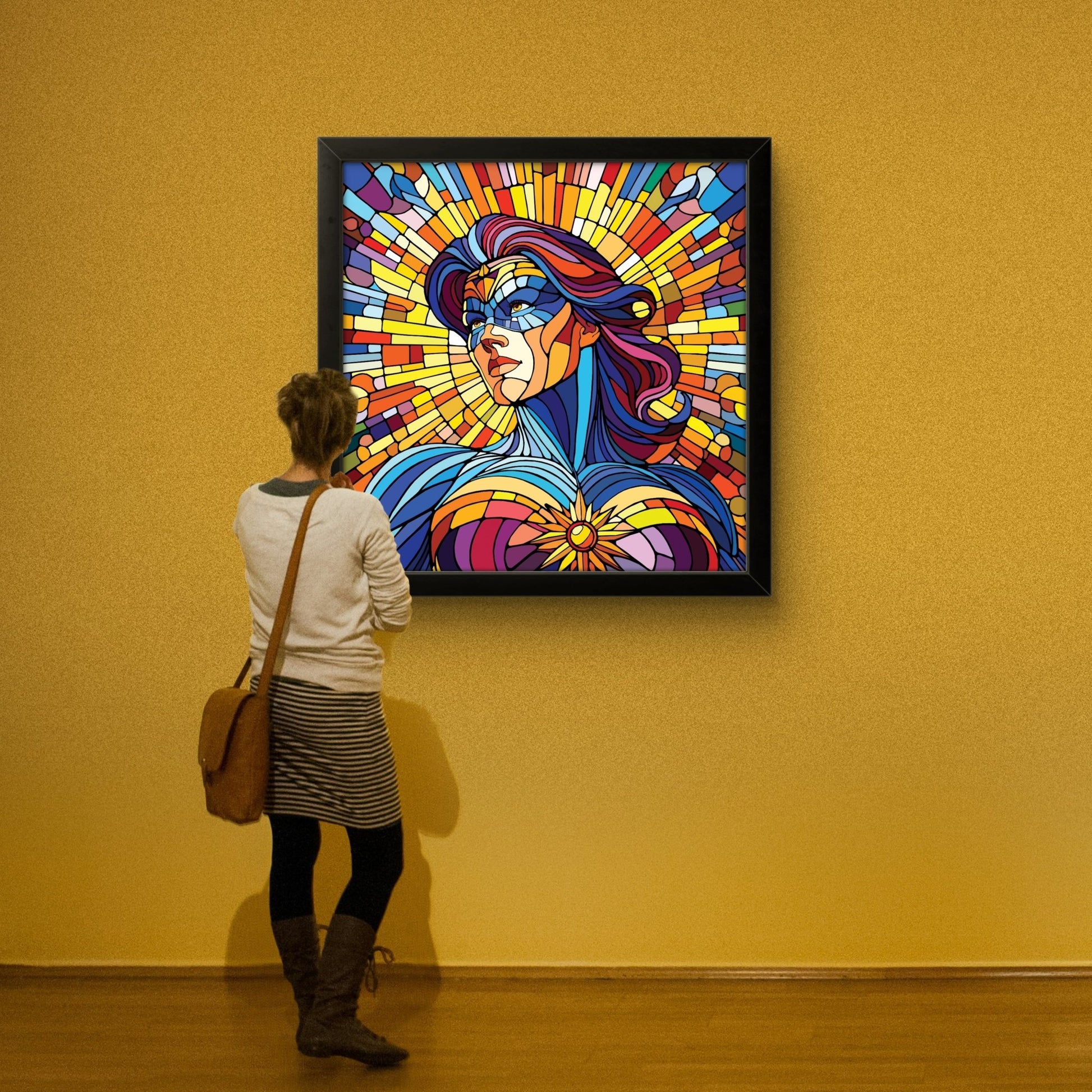 Bilde av Ronny Bank "The Strongest Sex" 90X90cm laget av Ronny Bank, popart kunst fra Galleri2b