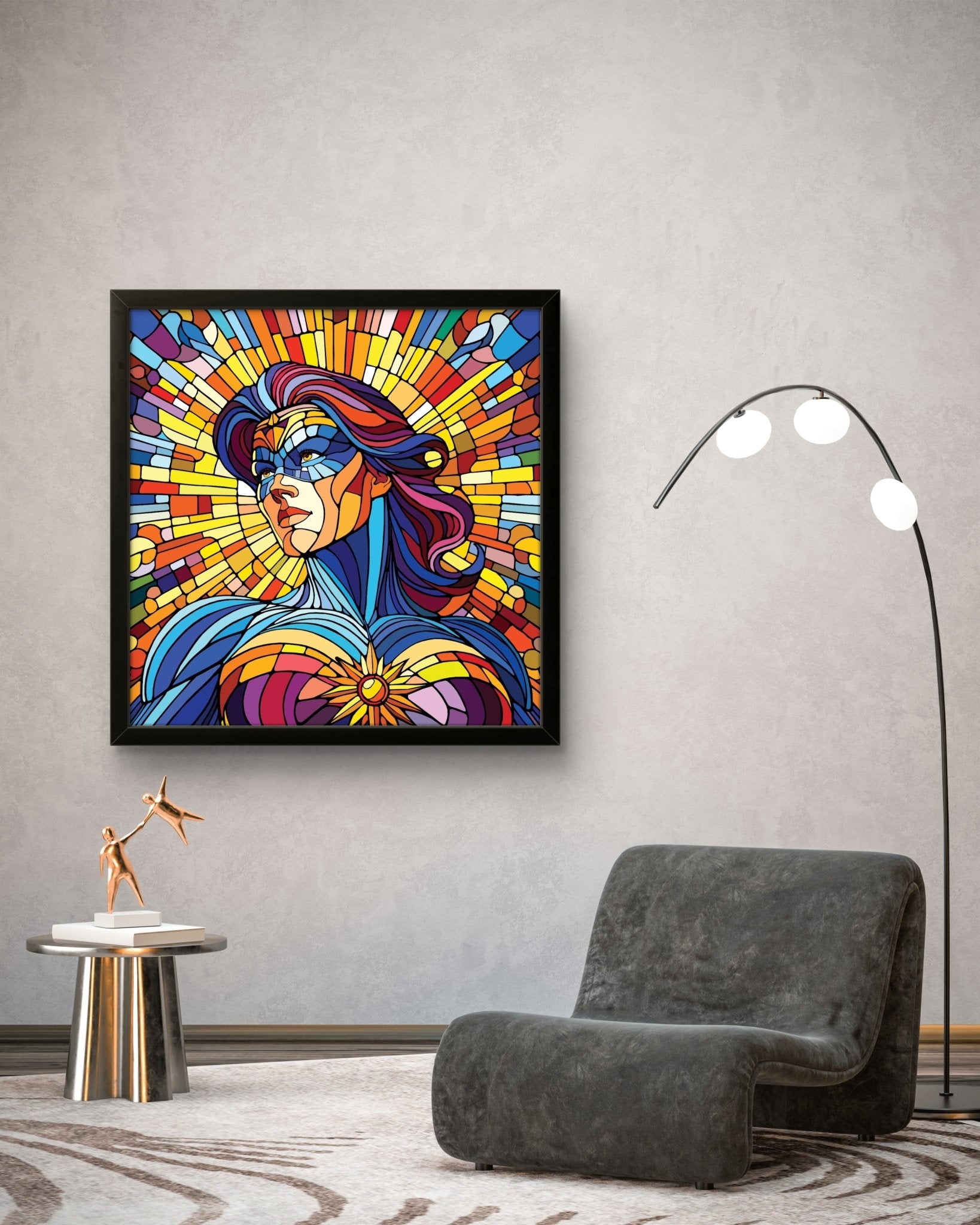 Bilde av Ronny Bank "The Strongest Sex" 90X90cm laget av Ronny Bank, popart kunst fra Galleri2b