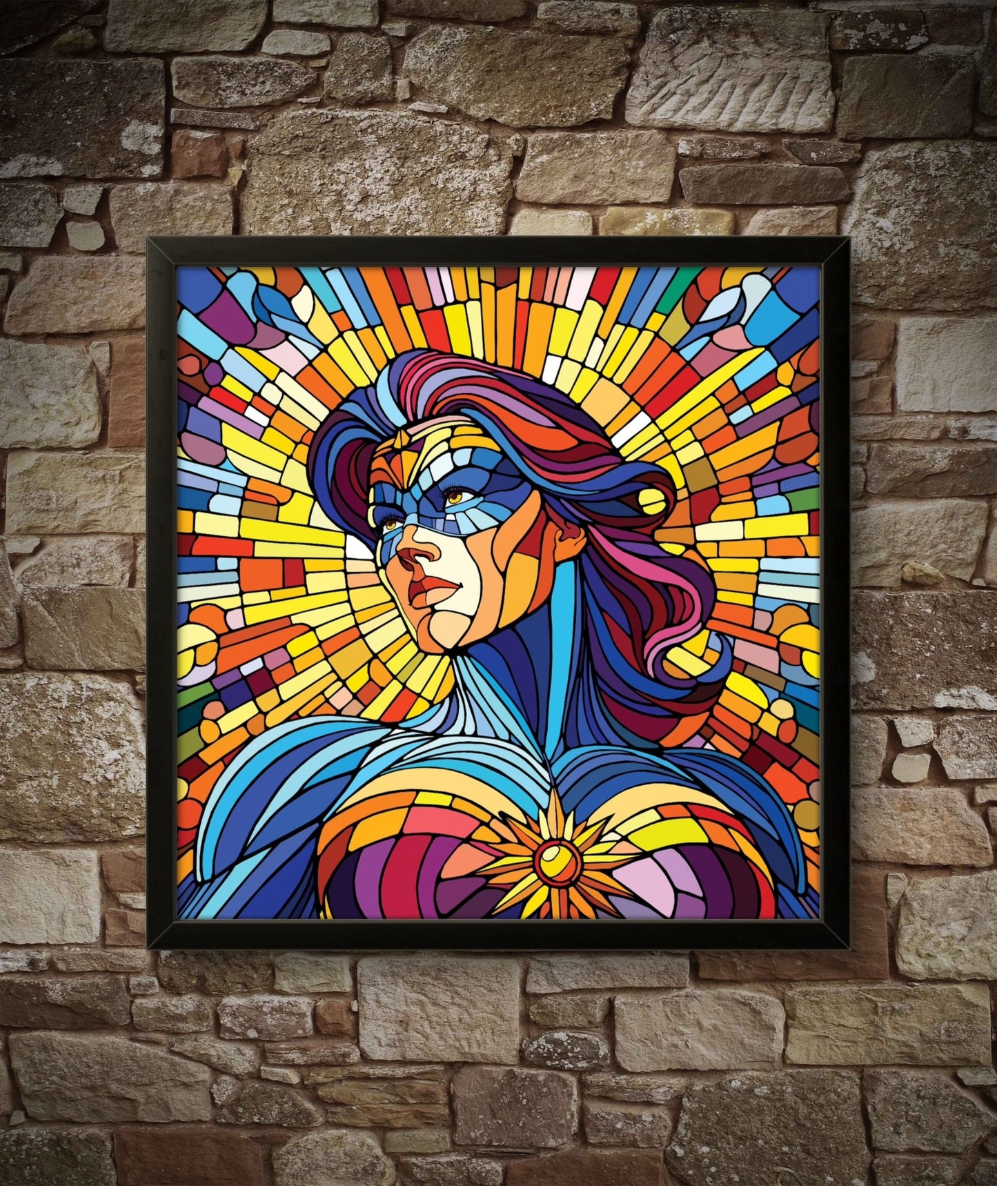 Bilde av Ronny Bank "The Strongest Sex" 90X90cm laget av Ronny Bank, popart kunst fra Galleri2b