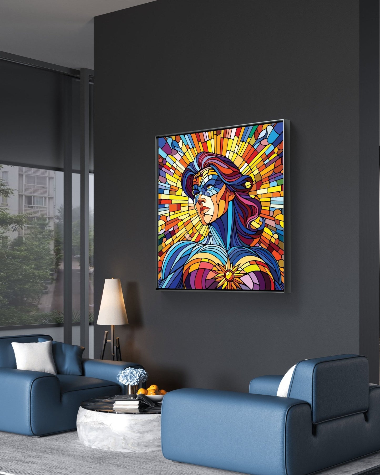 Bilde av Ronny Bank "The Strongest Sex" 90X90cm laget av Ronny Bank, popart kunst fra Galleri2b