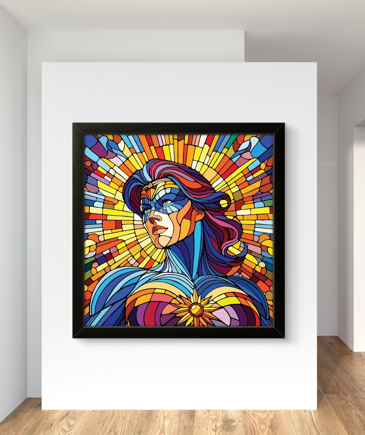 Bilde av Ronny Bank "The Strongest Sex" 90X90cm laget av Ronny Bank, popart kunst fra Galleri2b